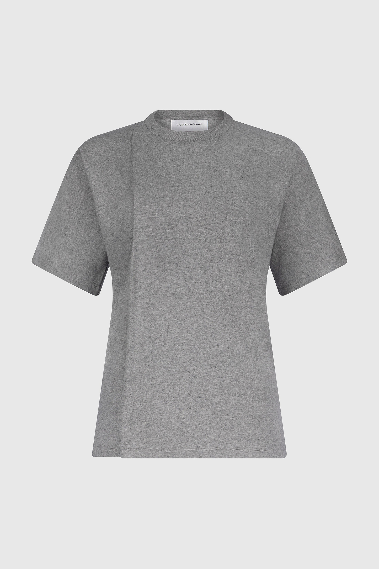 Pleated T-Shirt In Grey Melange