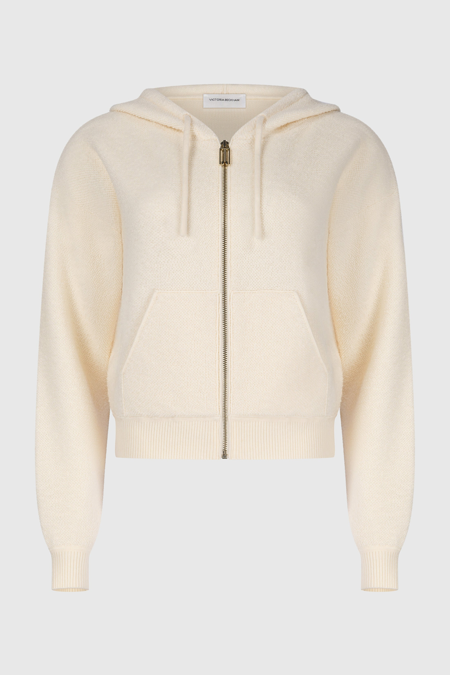 Isla Zipped Hoodie In Ivory
