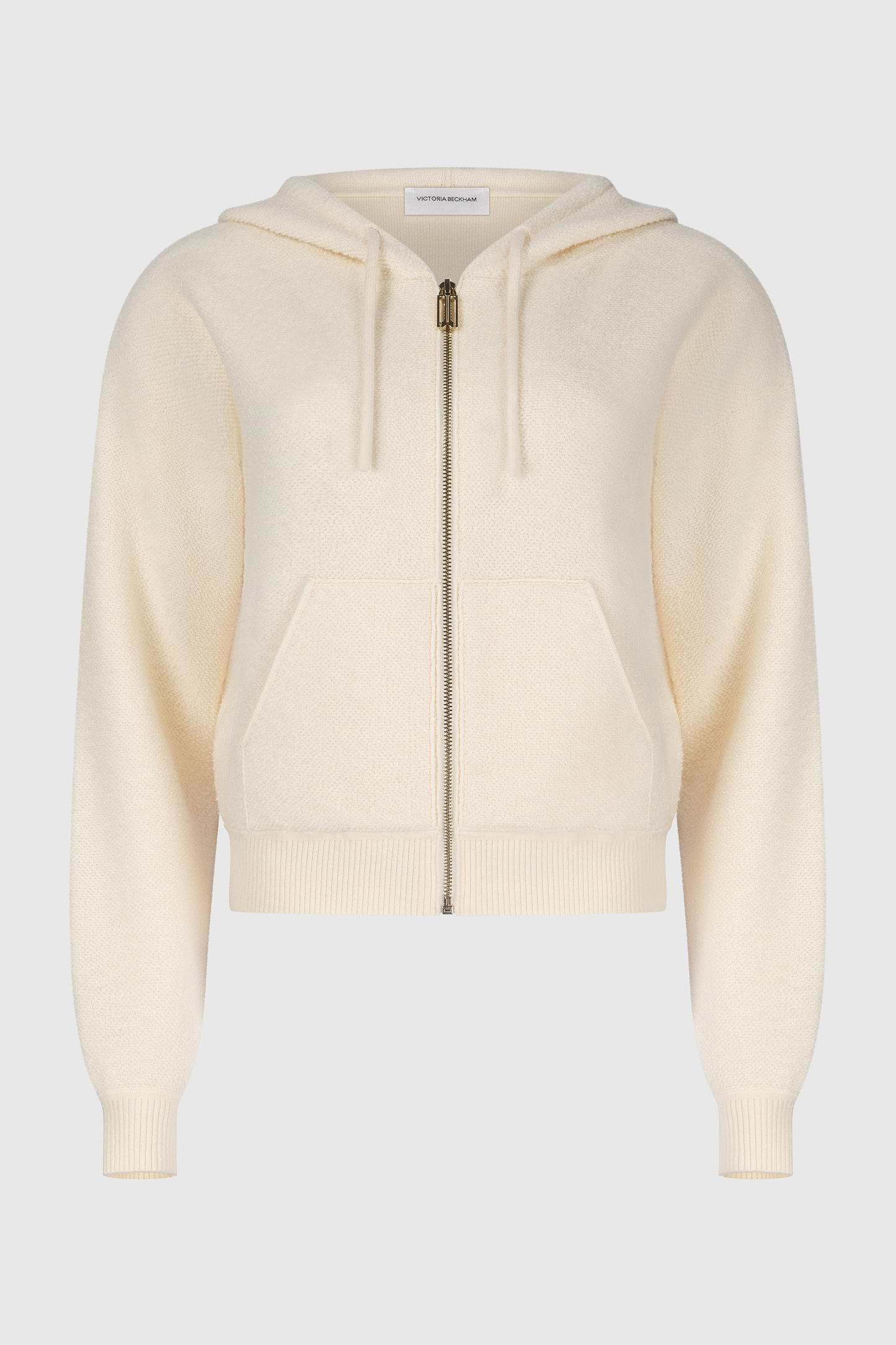 Isla Zipped Hoodie In Ivory