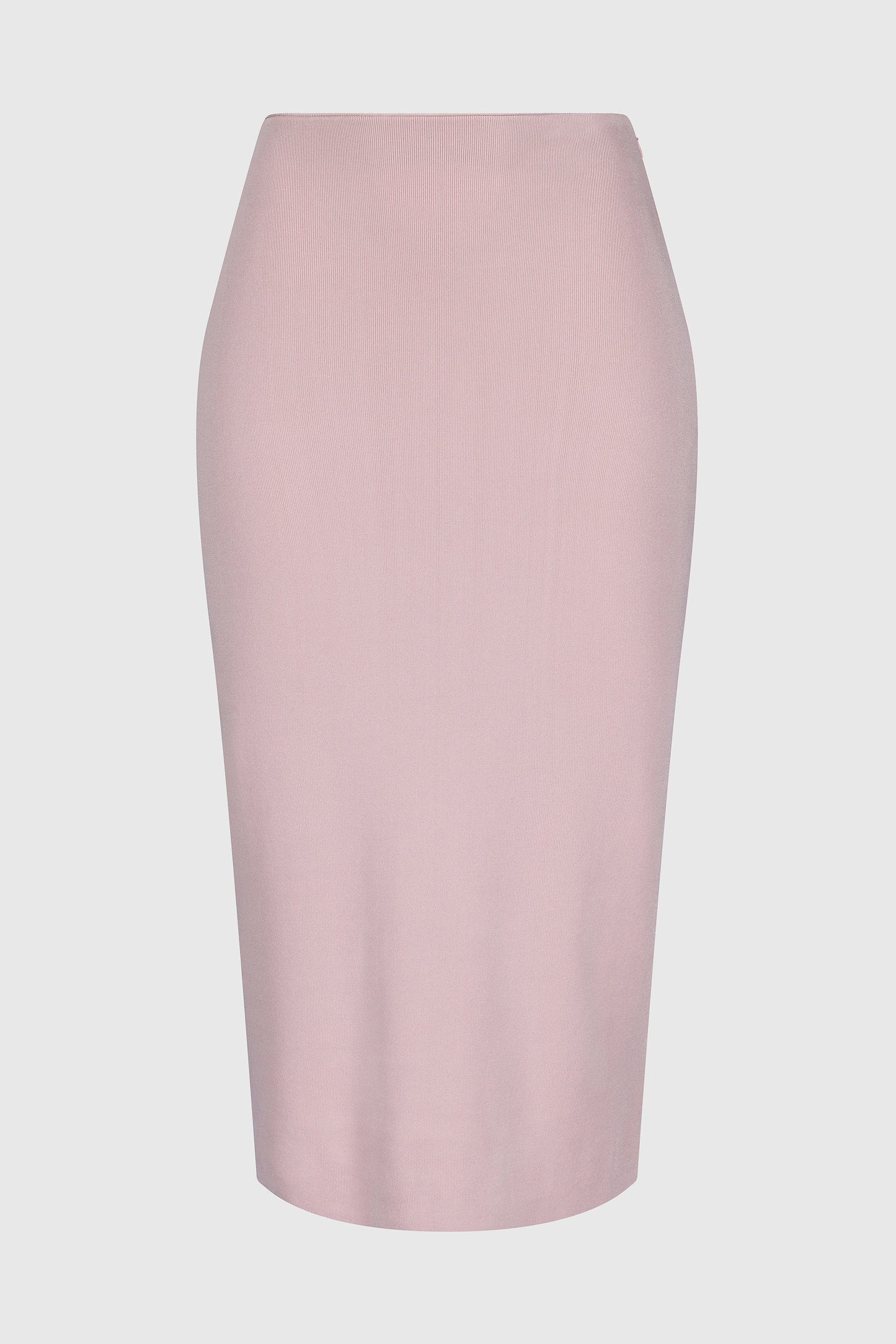 Fitted Midi Skirt In Light Pink