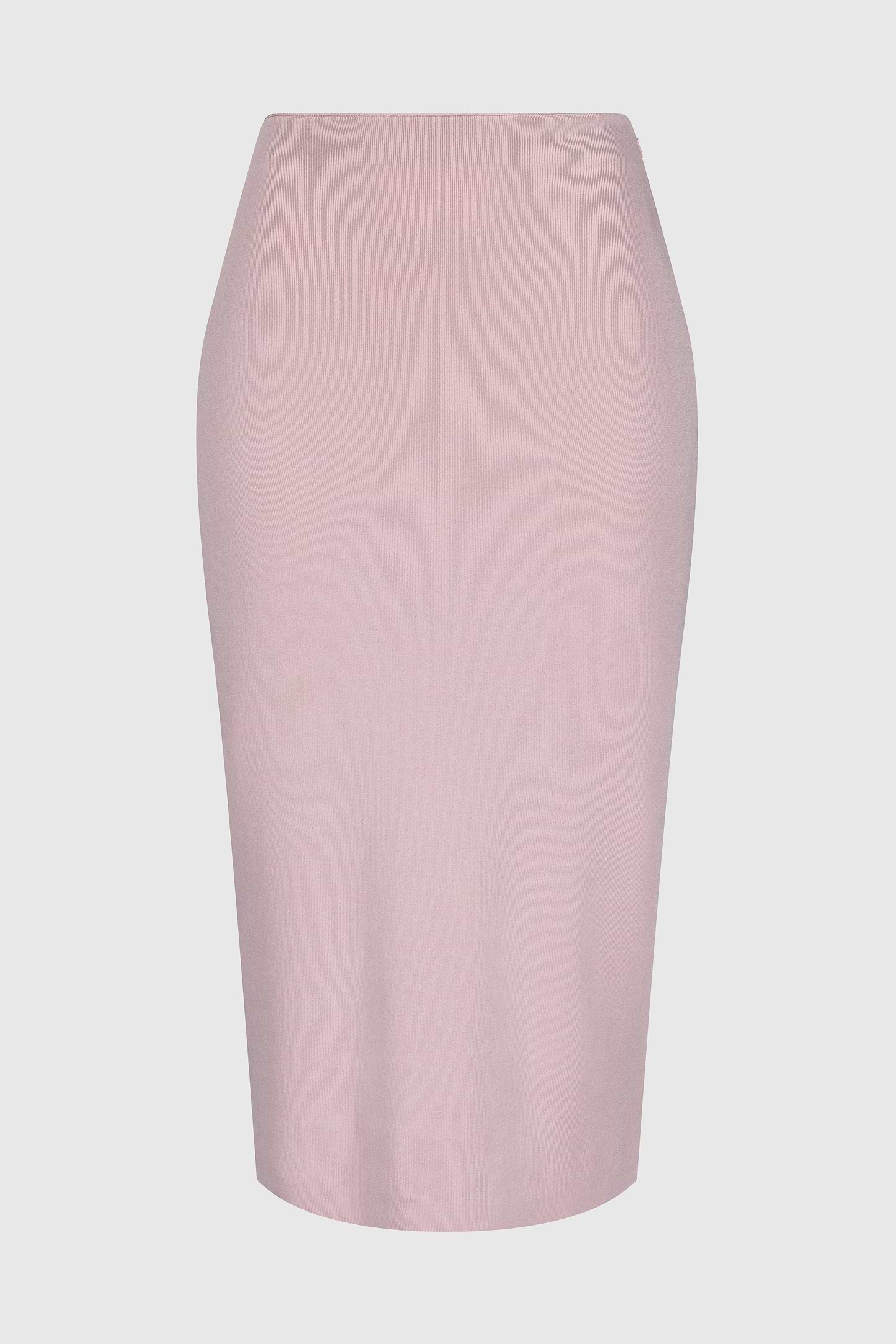 Fitted Midi Skirt In Light Pink