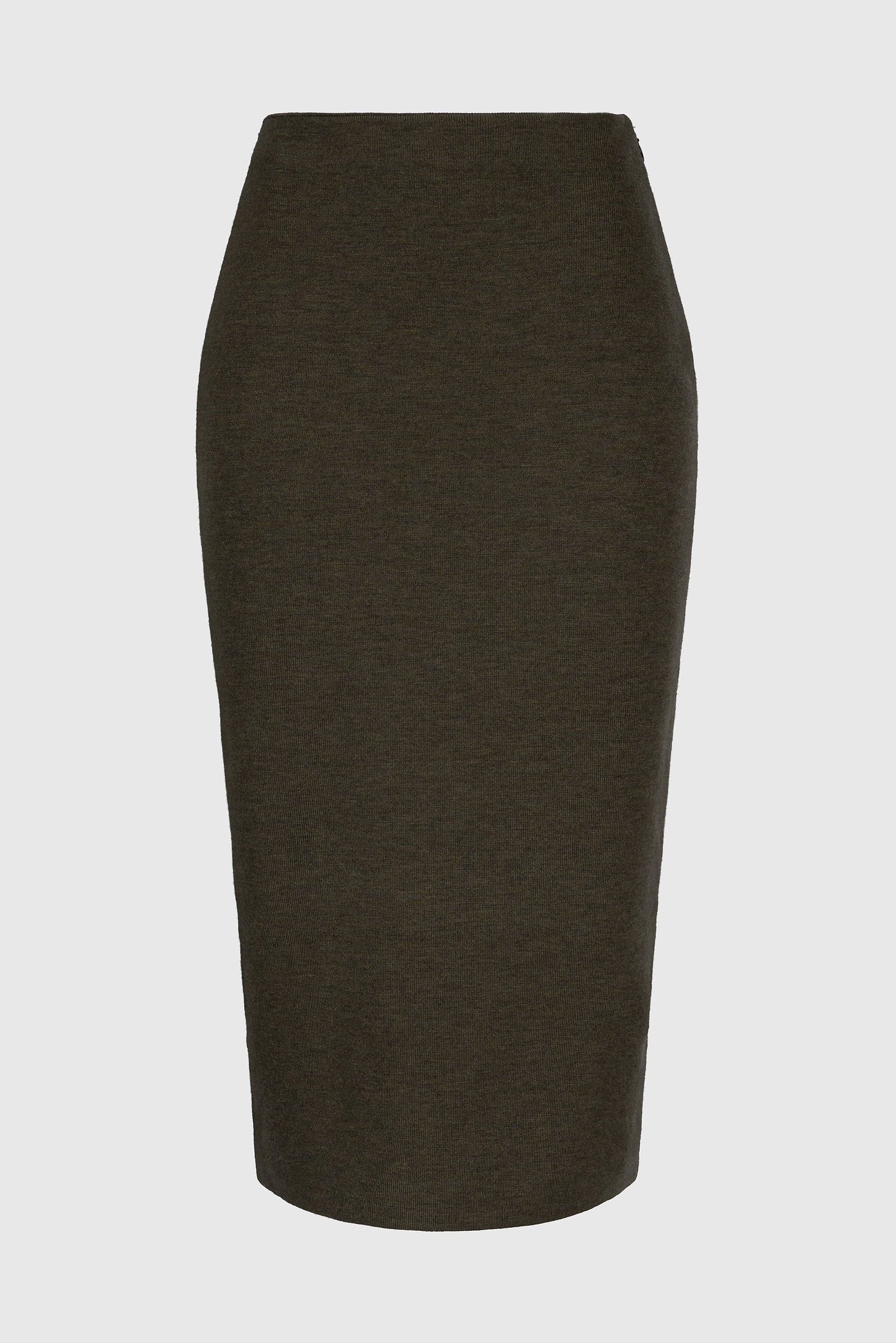 Fitted Midi Skirt In Green