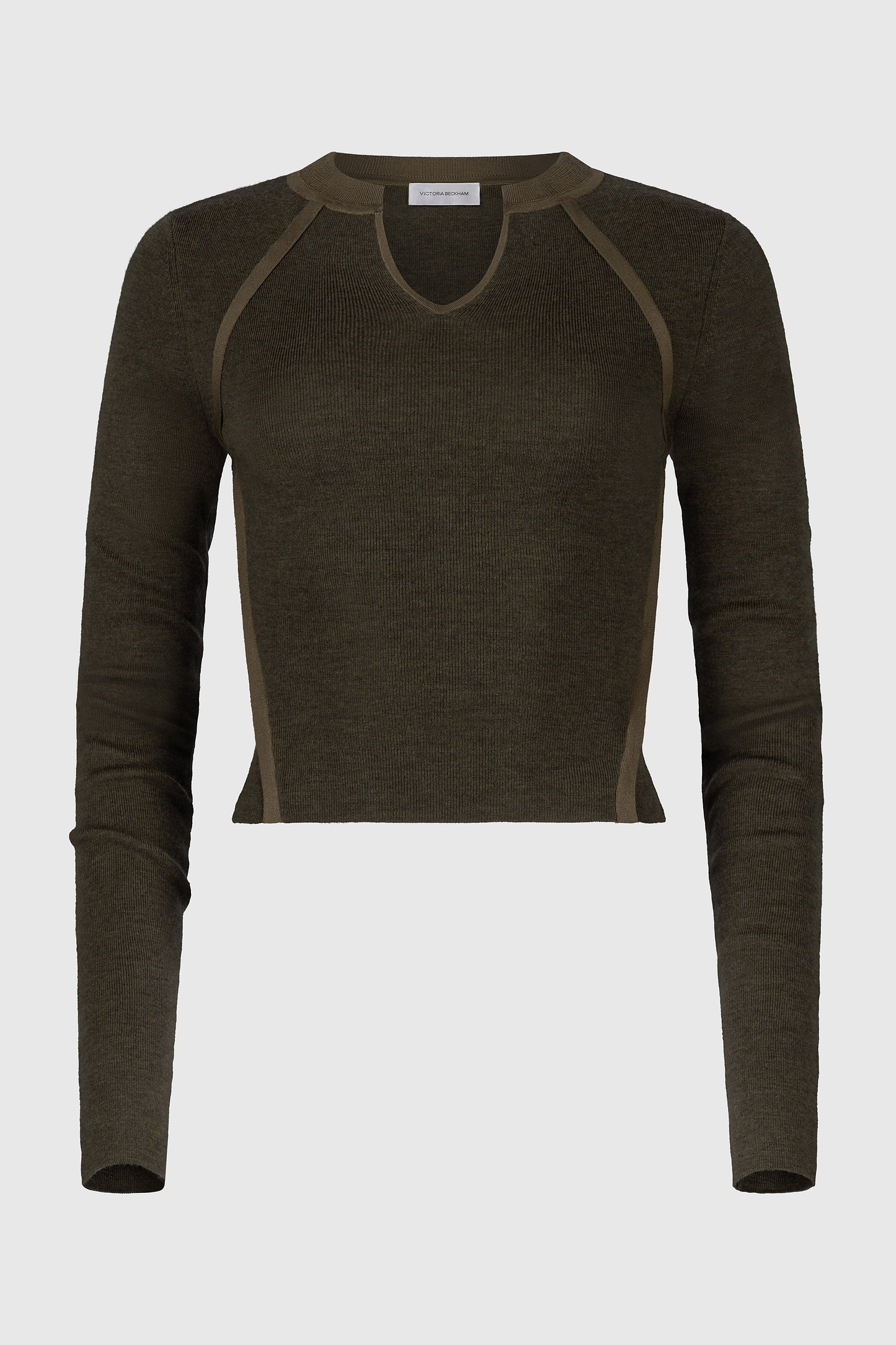 V-Neck Top In Green