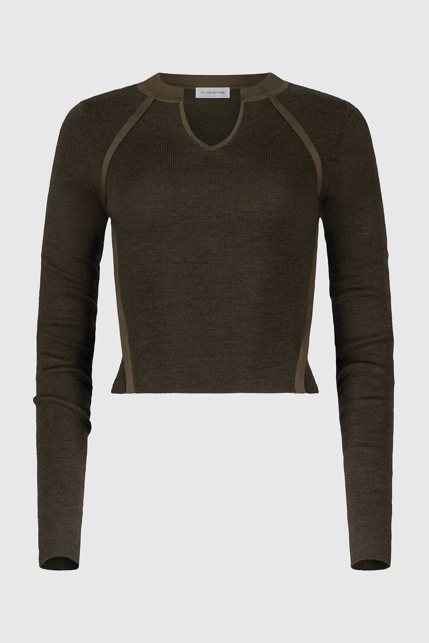 V-Neck Top In Green