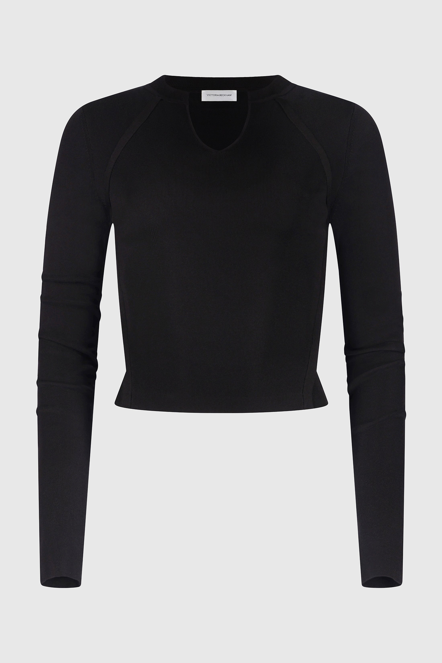 V-Neck Top In Black