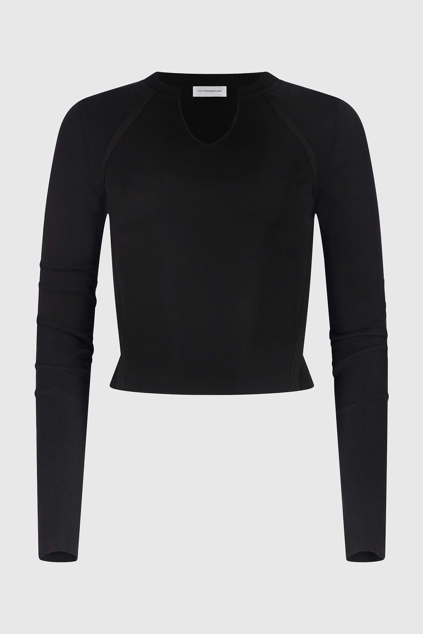 V-Neck Top In Black