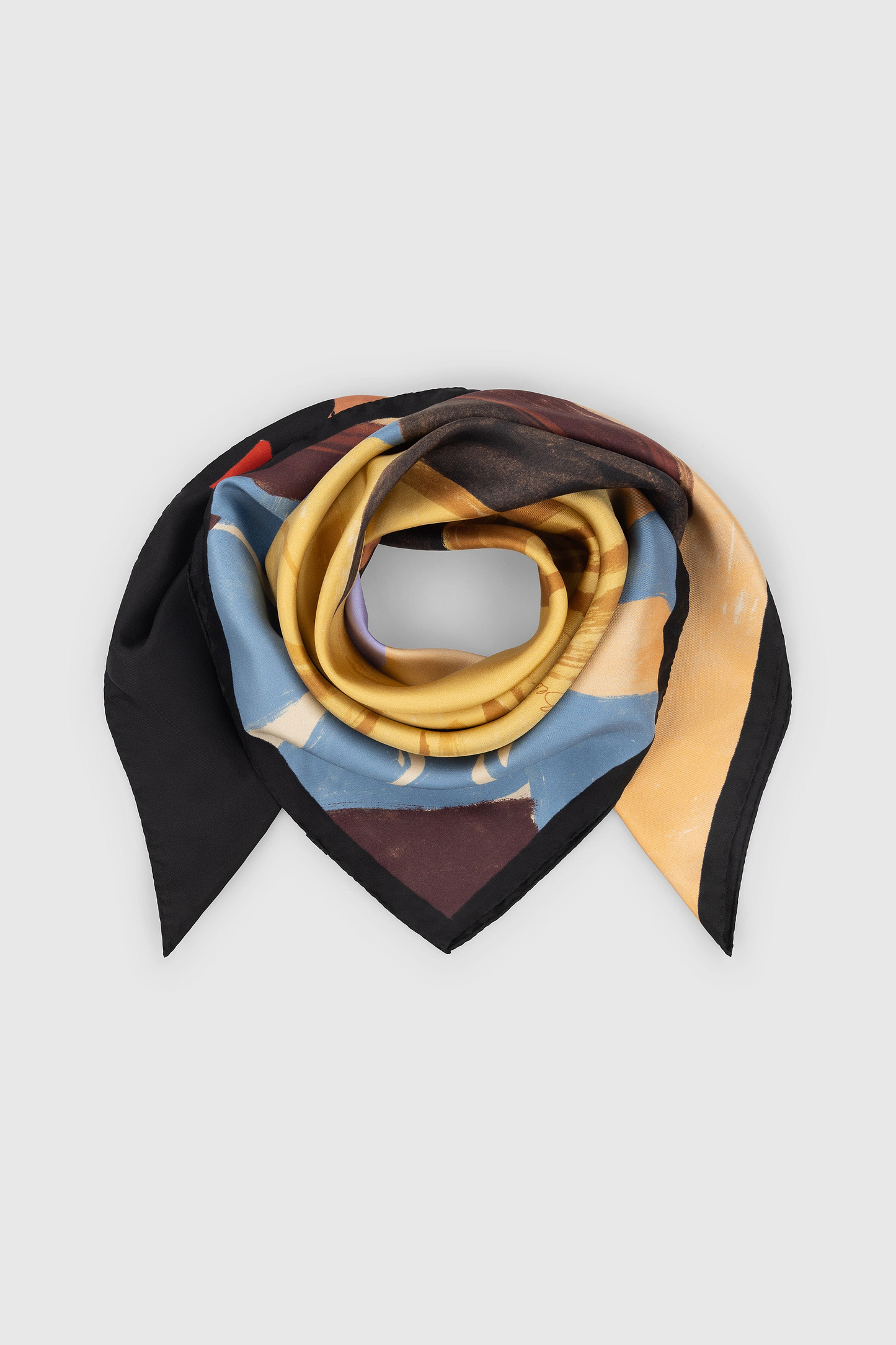 Printed 90x90 Foulard in Symphony Garden Print