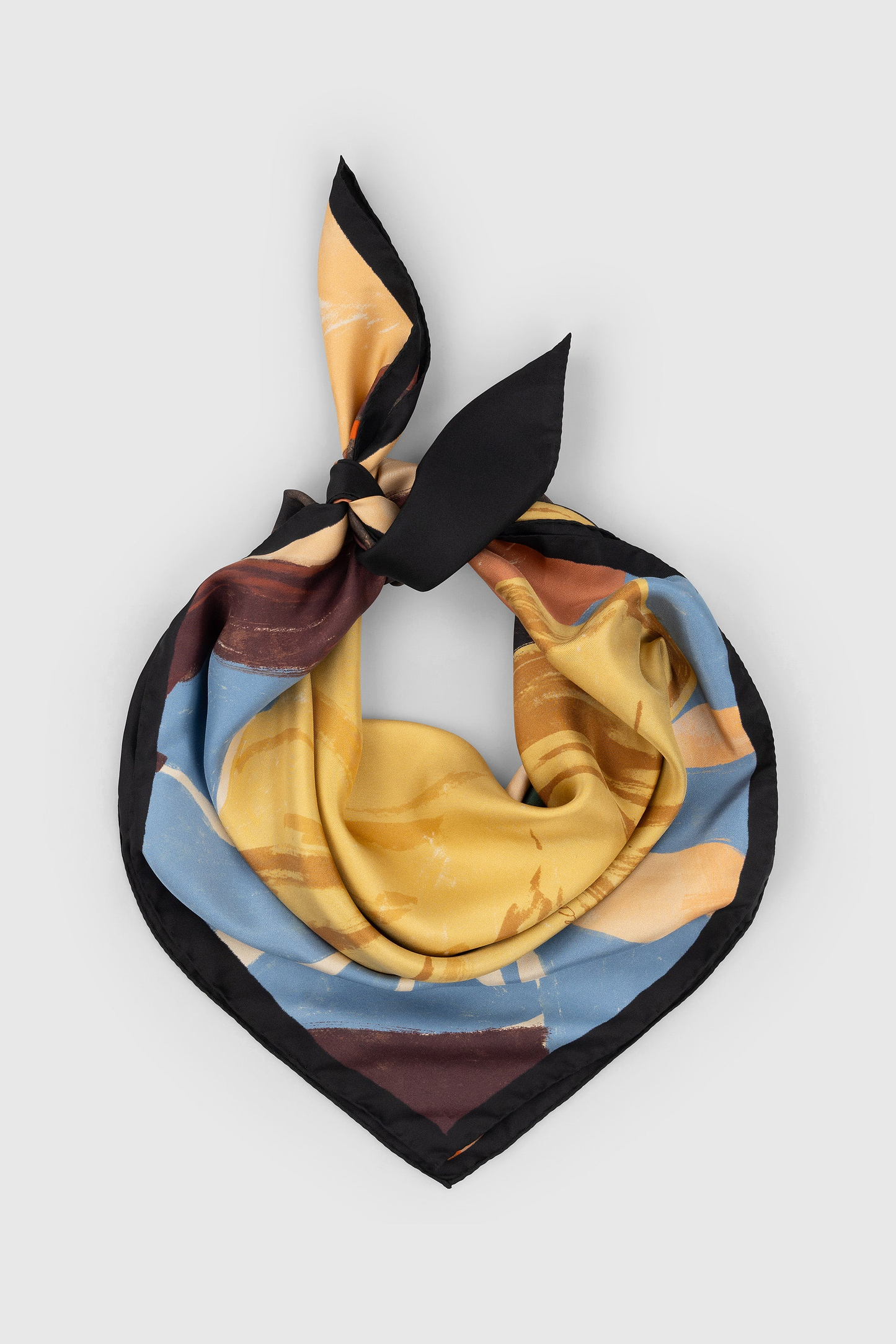 Printed 90x90 Foulard in Symphony Garden Print