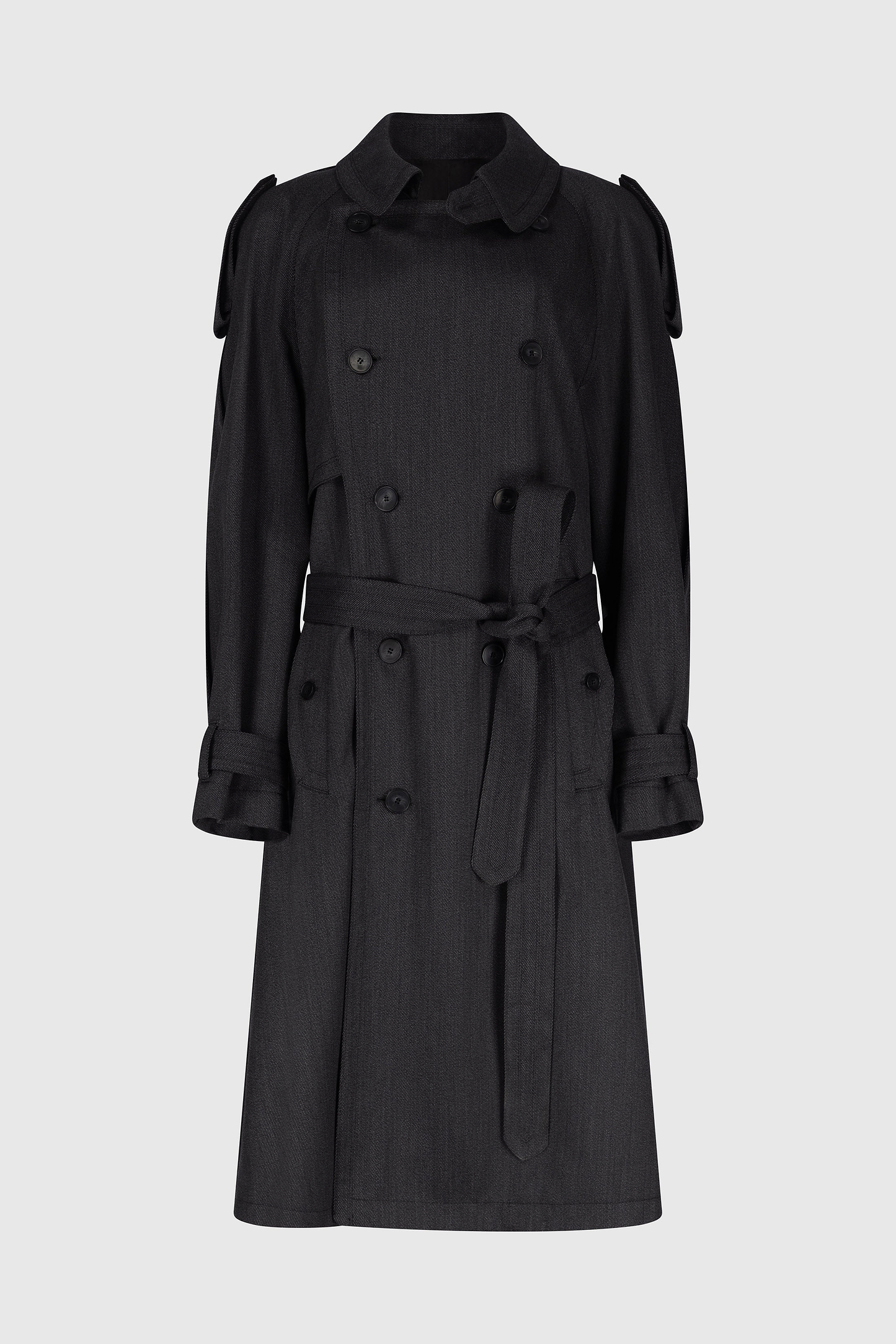 Esmee Trench Coat In Dark Grey