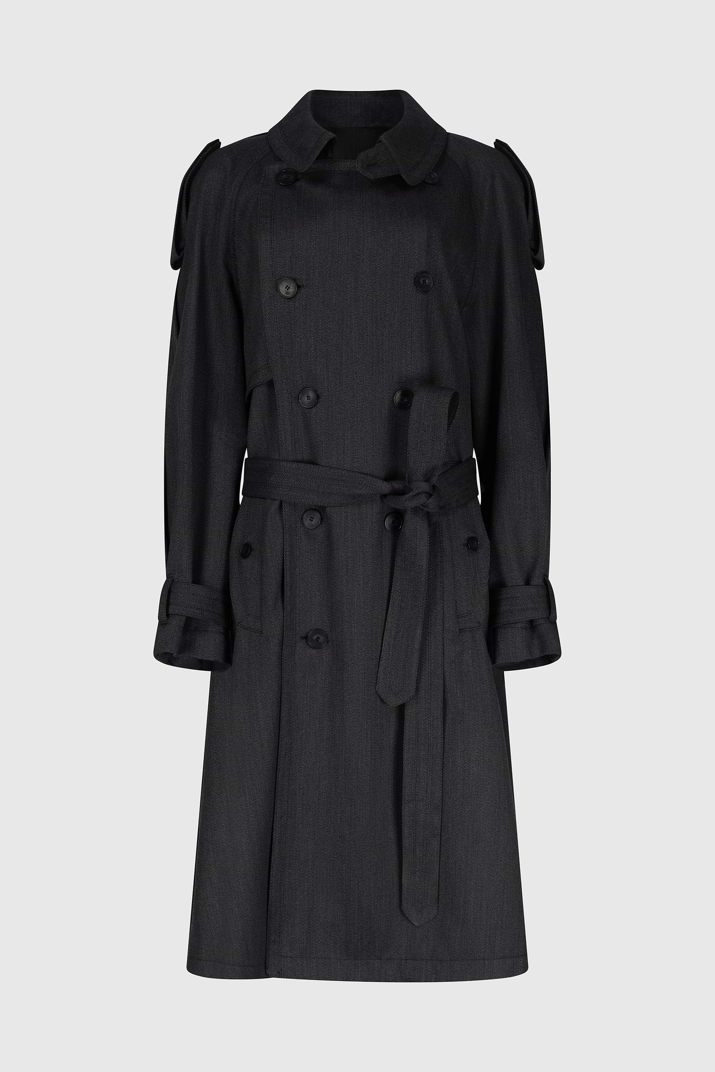 Esmee Trench Coat In Dark Grey
