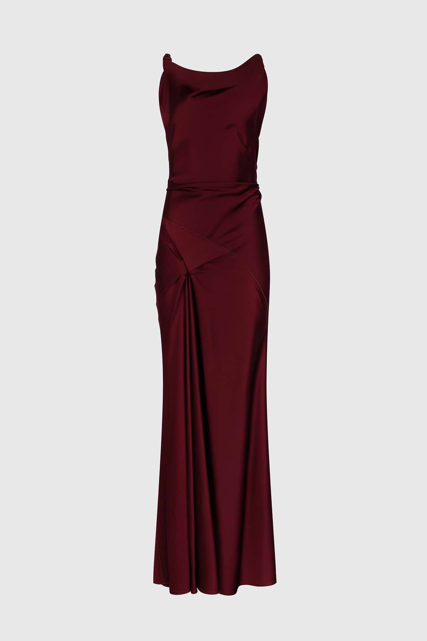 Posy Gown In Burgundy