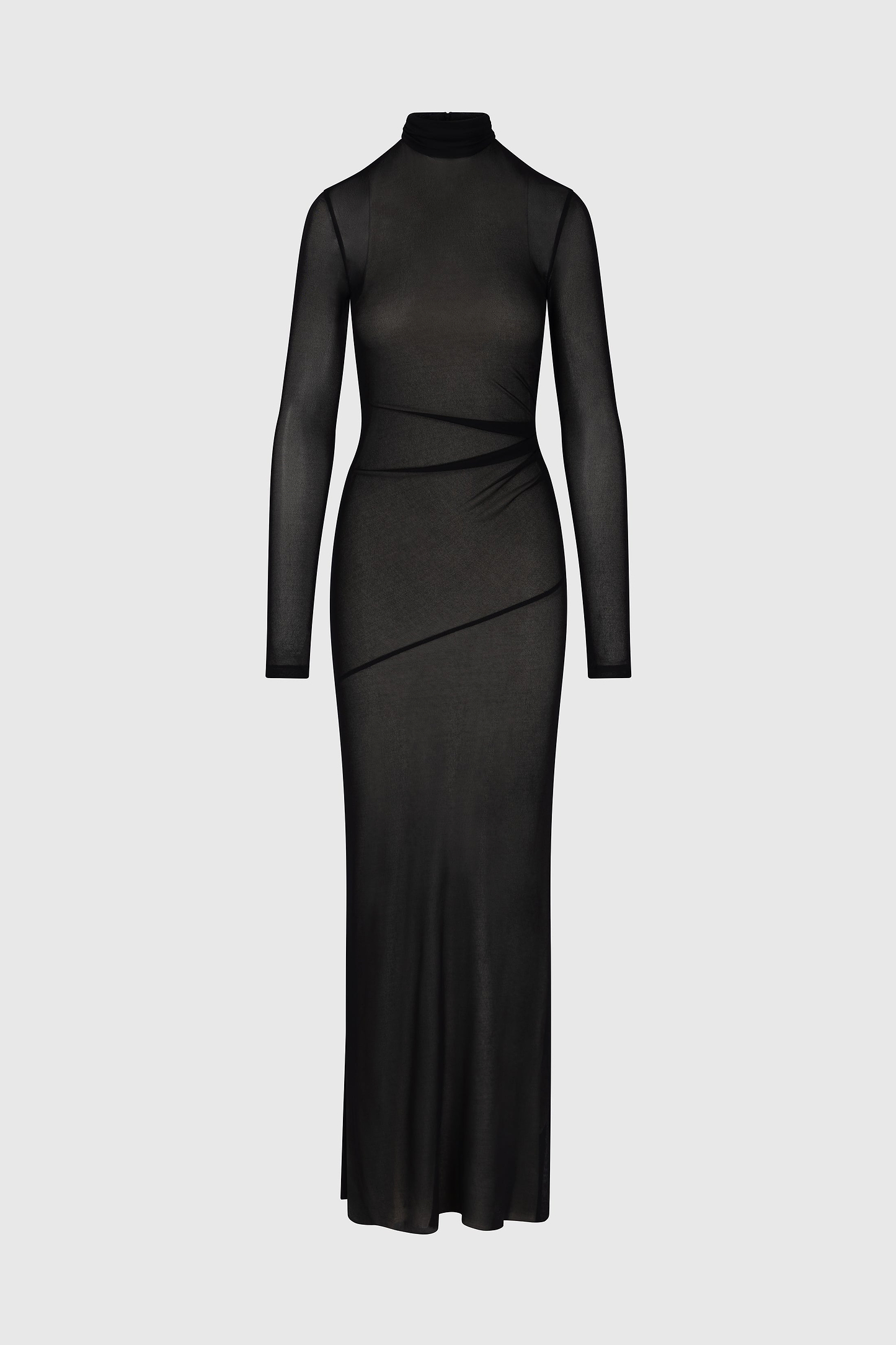 Layered Gown In Black