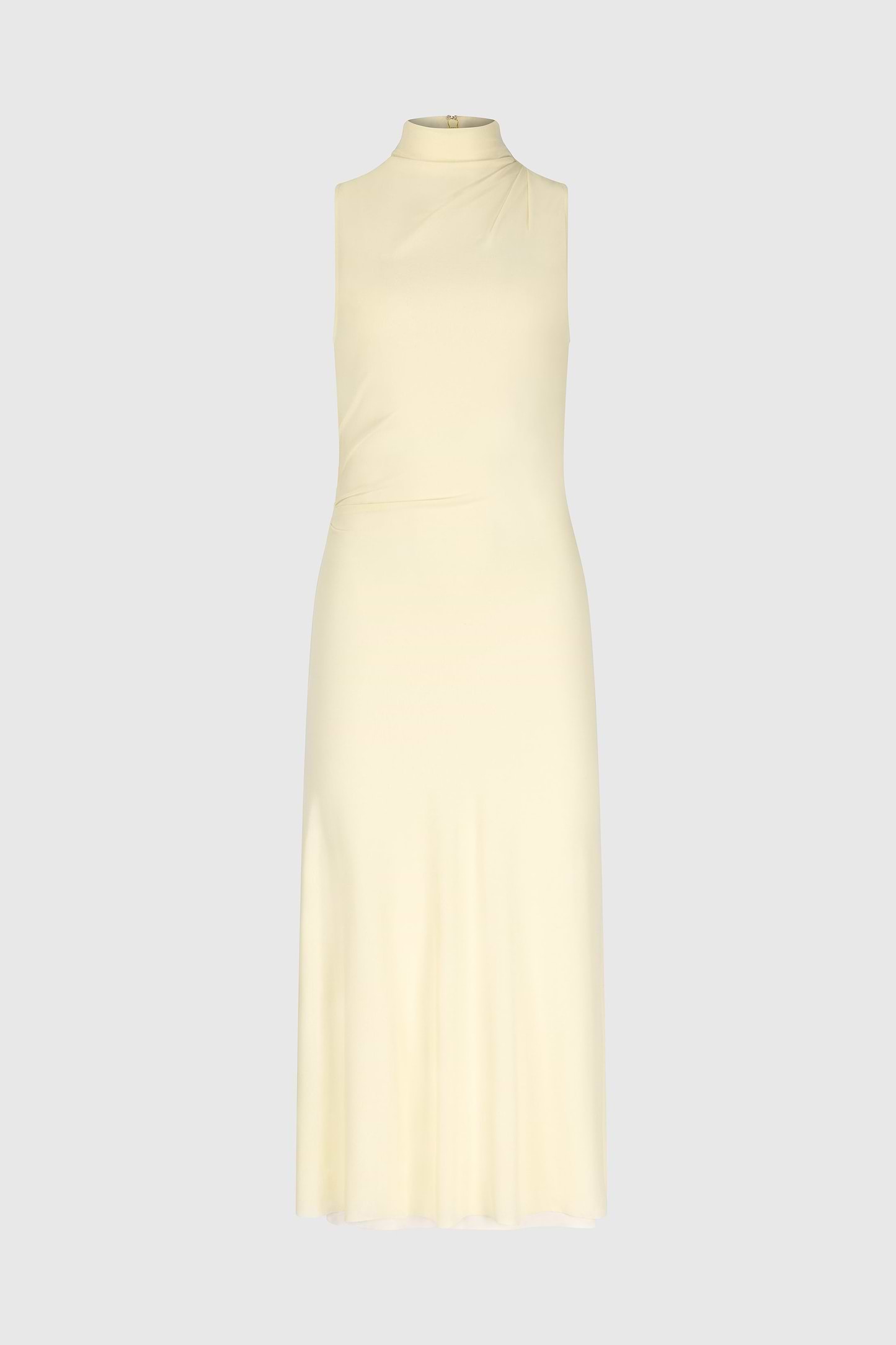 Layered Midi Dress In Light Yellow