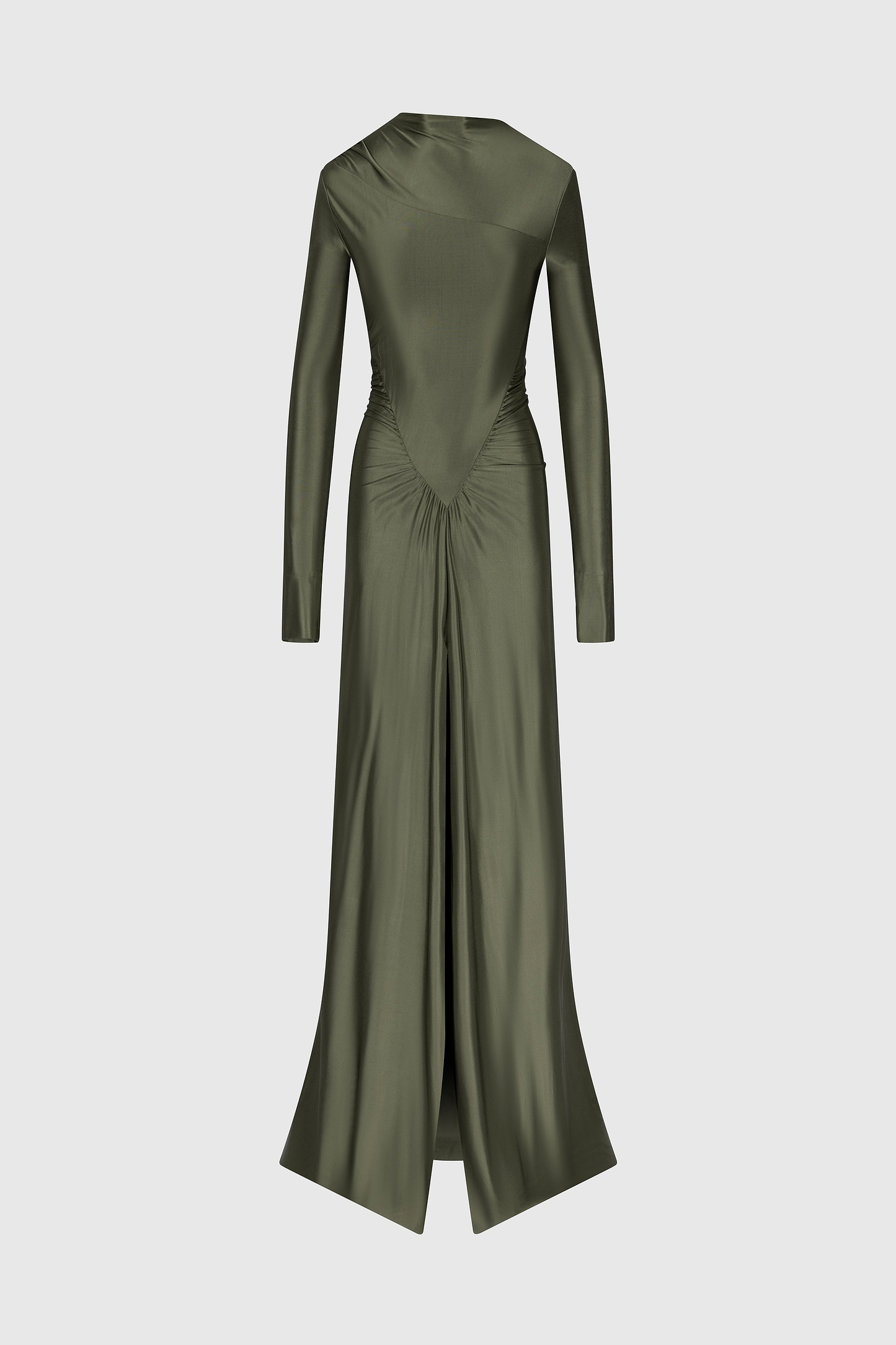 Asymmetric Gown In Green