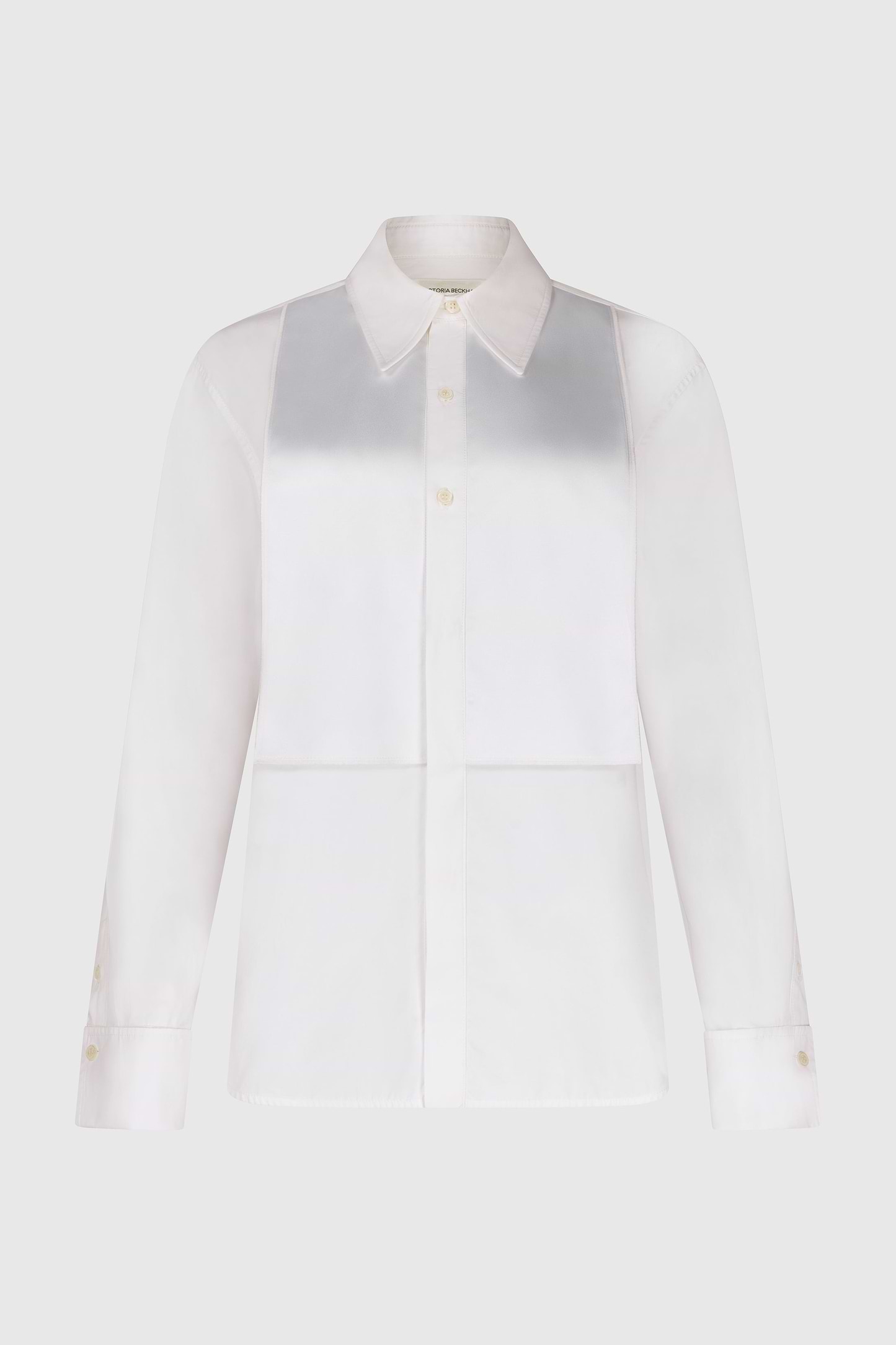 Tuxedo Bib Shirt In White