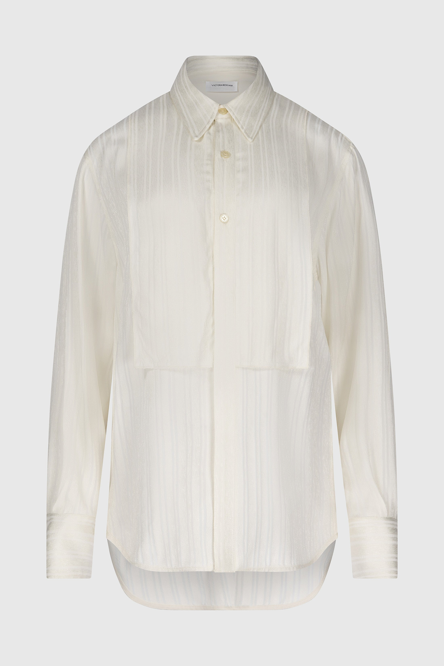 Tuxedo Bib Shirt In Ivory