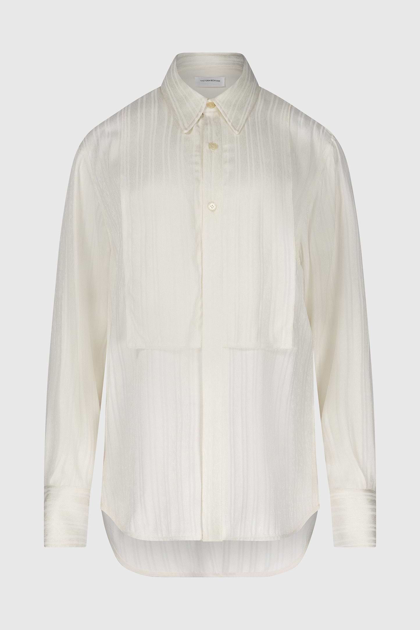 Tuxedo Bib Shirt In Ivory