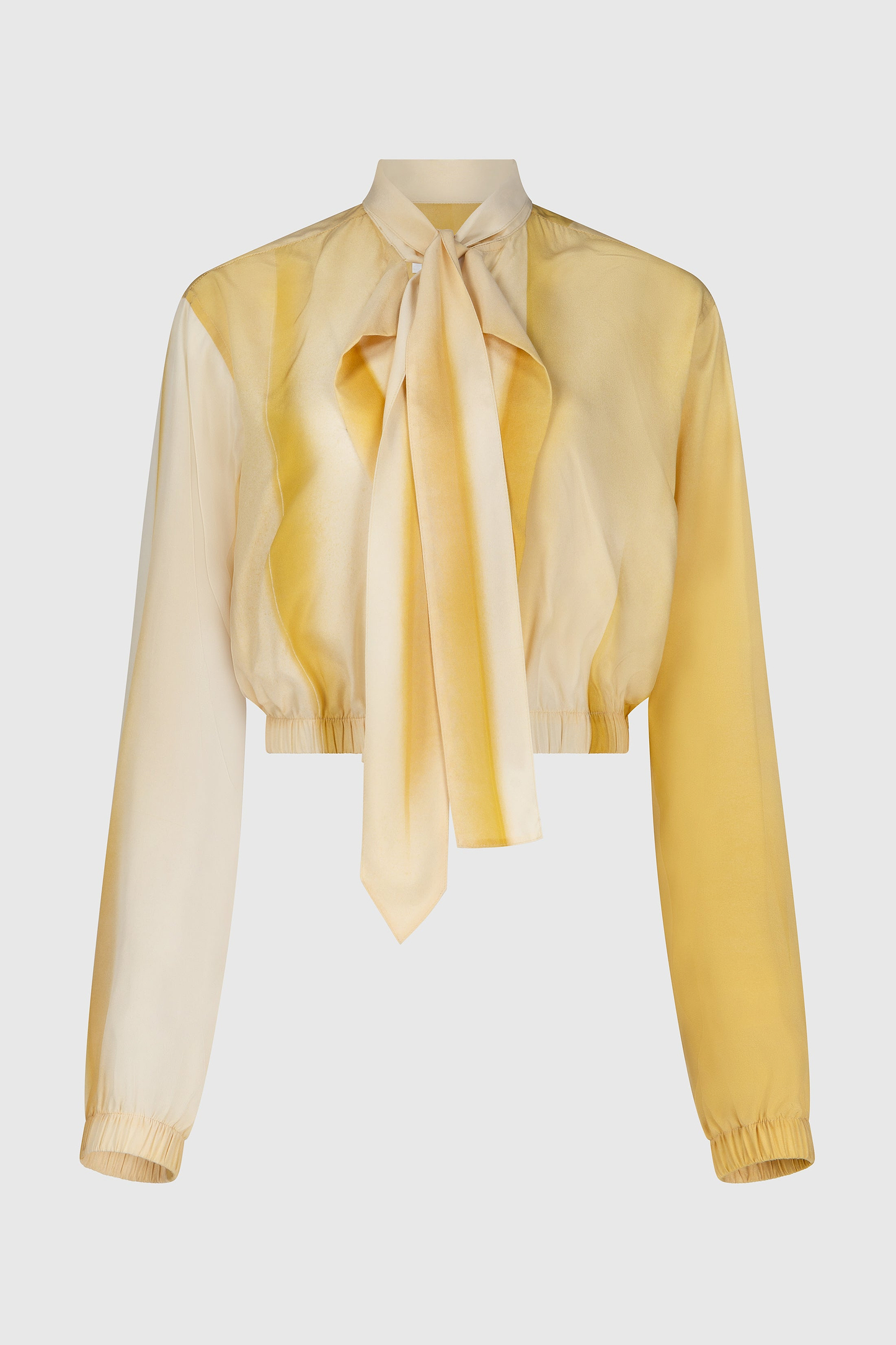 Scarf Blouse In Yellow