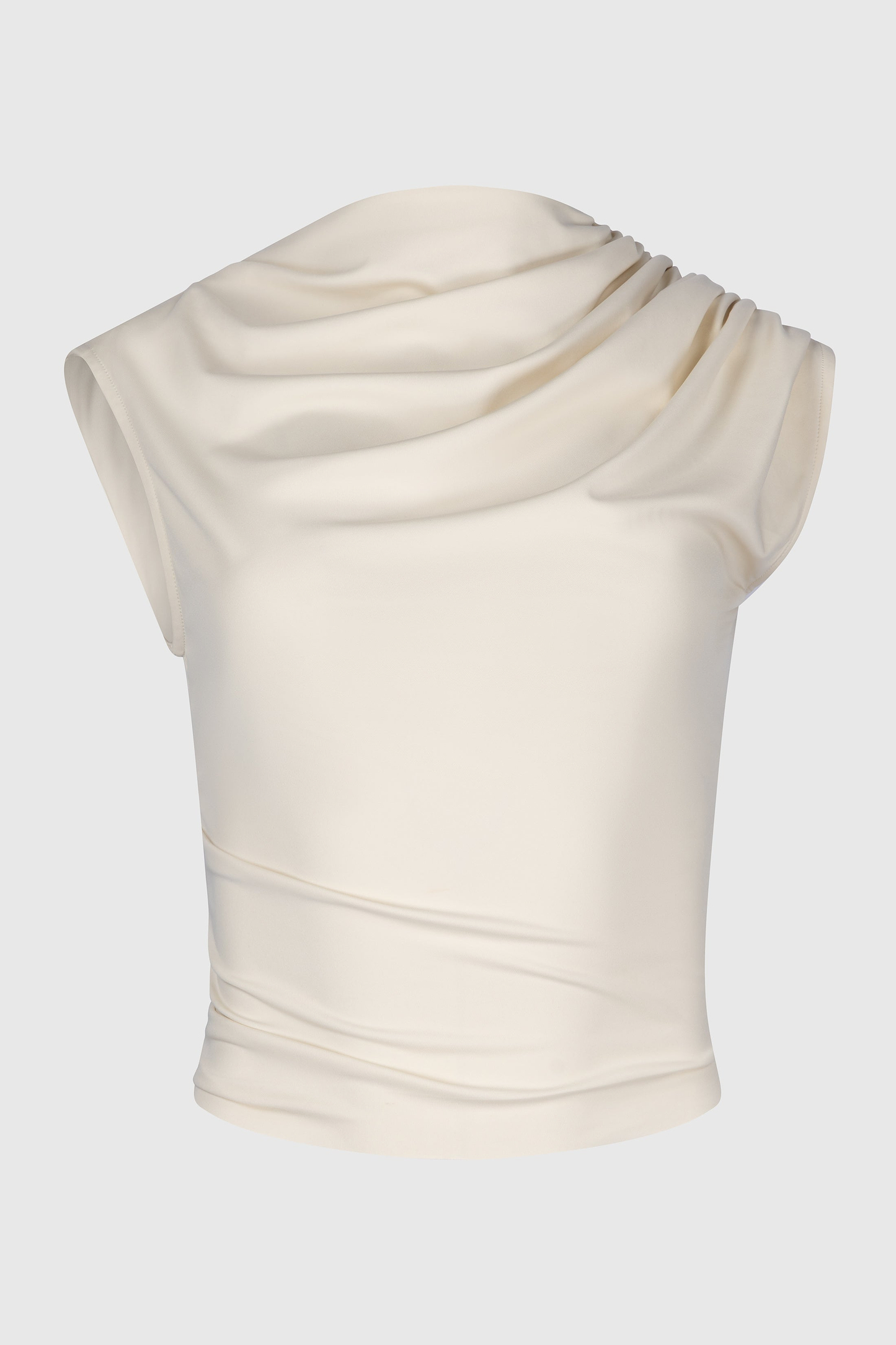 Gathered Top In Ivory