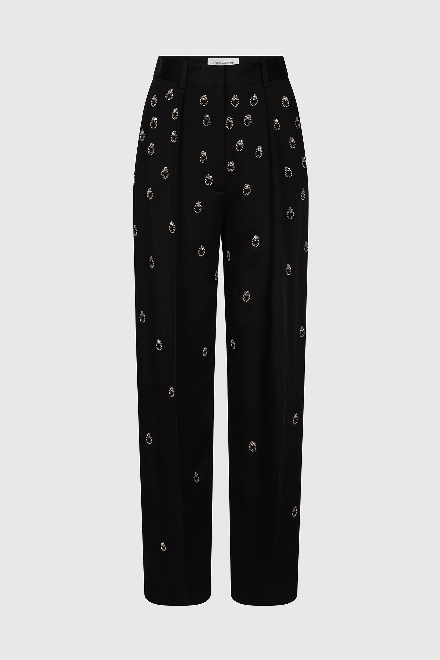 Embroidered Cecilia Trouser In Black