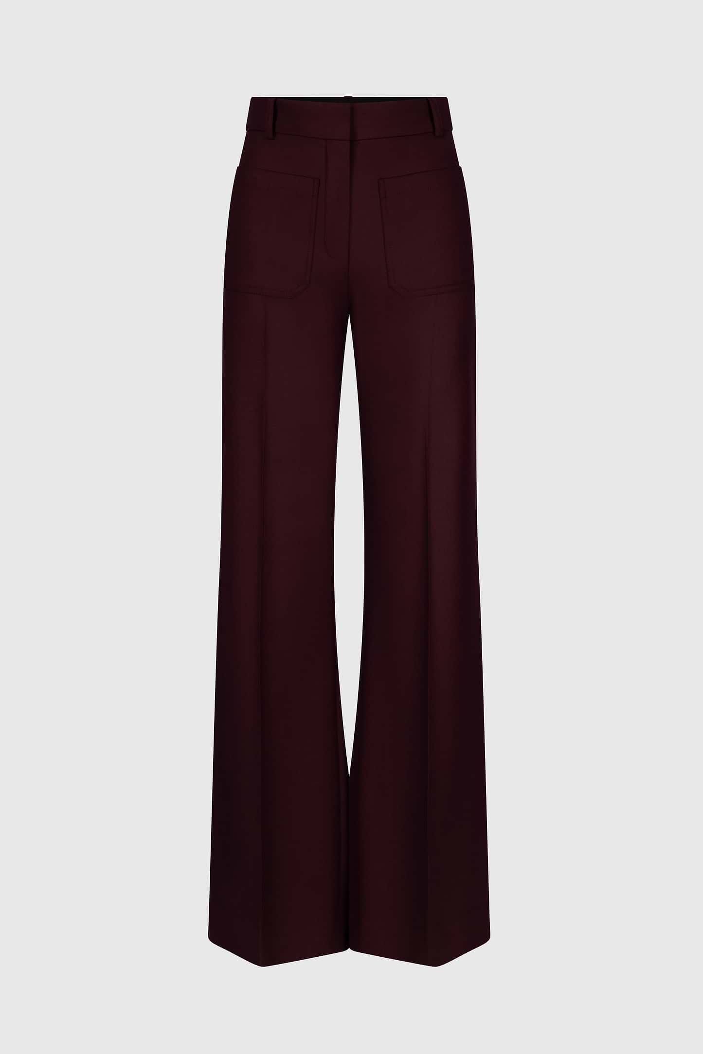 Alina Trouser In Burgundy