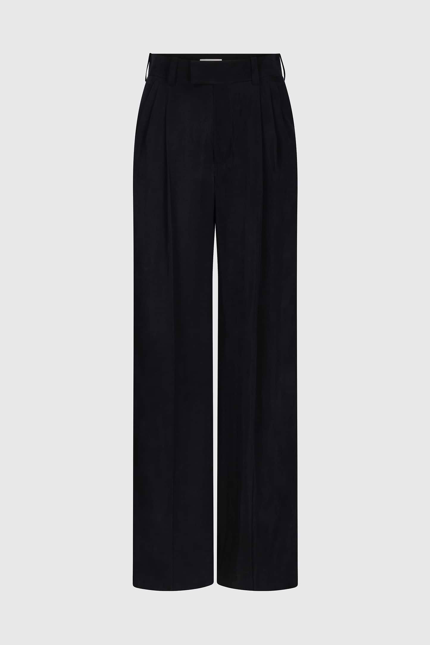 Pleated Trouser In Navy