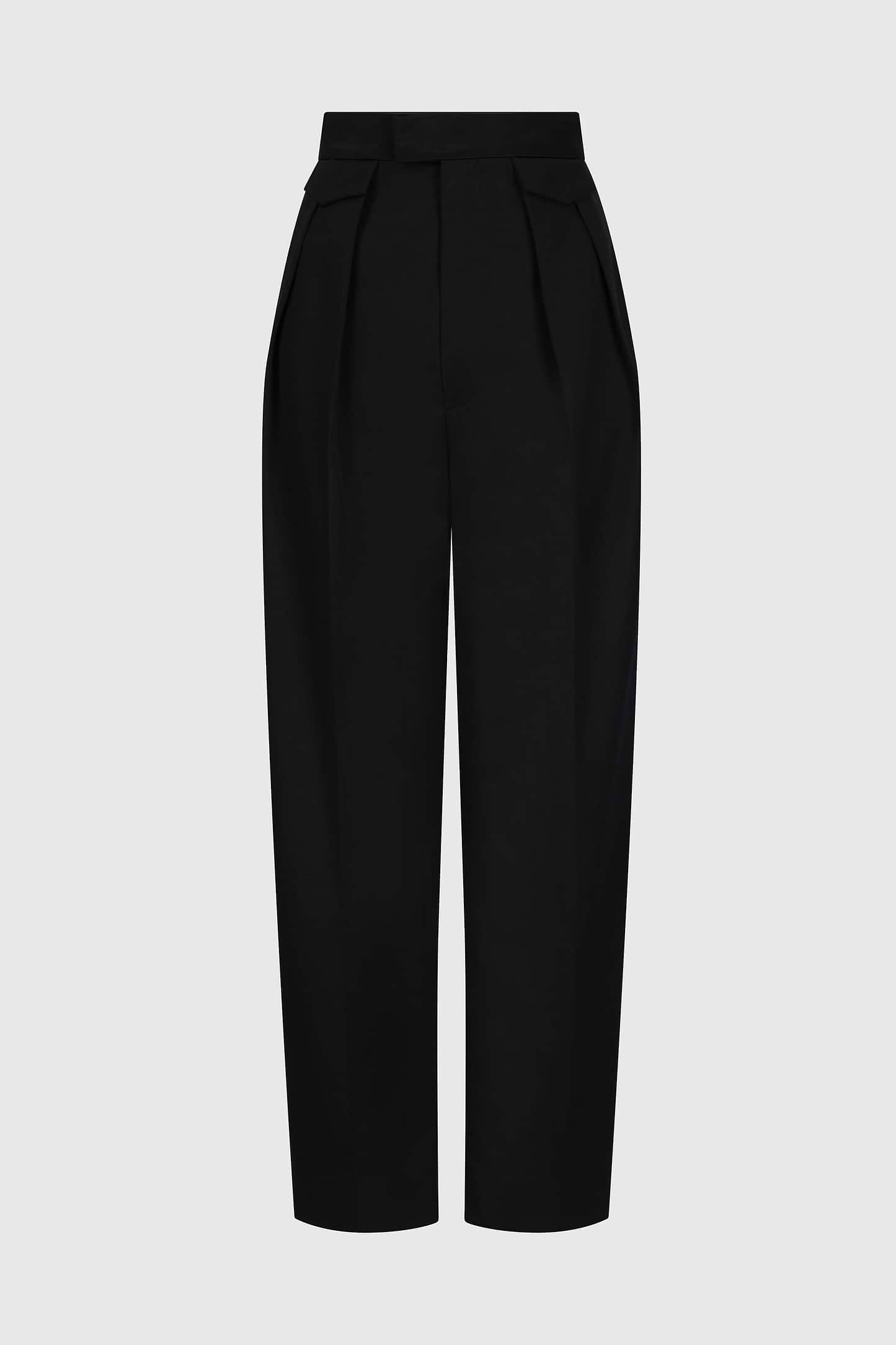 High Waist Trouser In Black