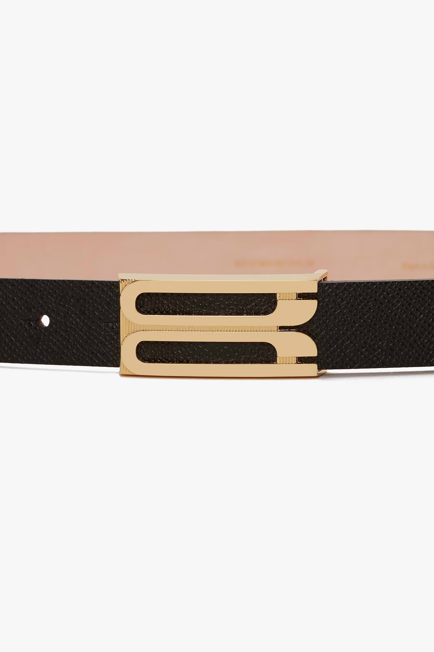 Dorian Frame Belt 25mm Black Grainy Calf Leather