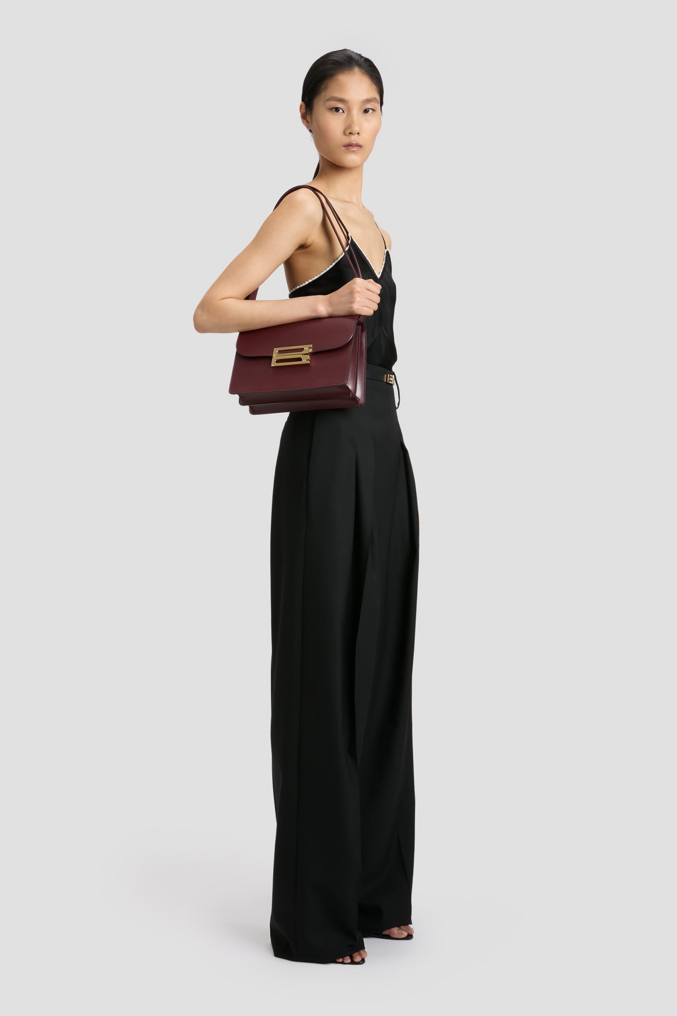 Dorian Bag Burgundy Shiny Calf Leather