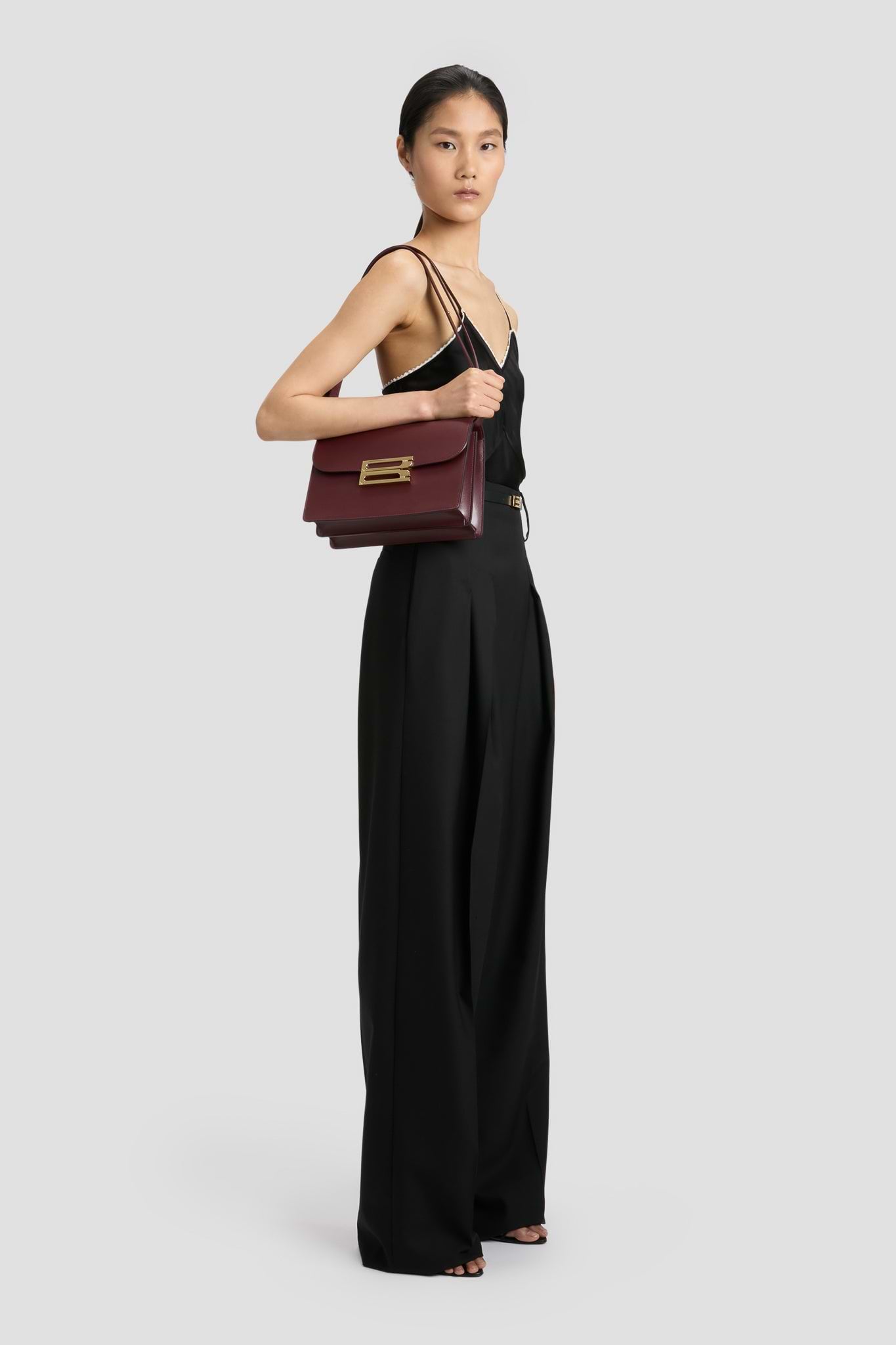 Dorian Bag Burgundy Shiny Calf Leather