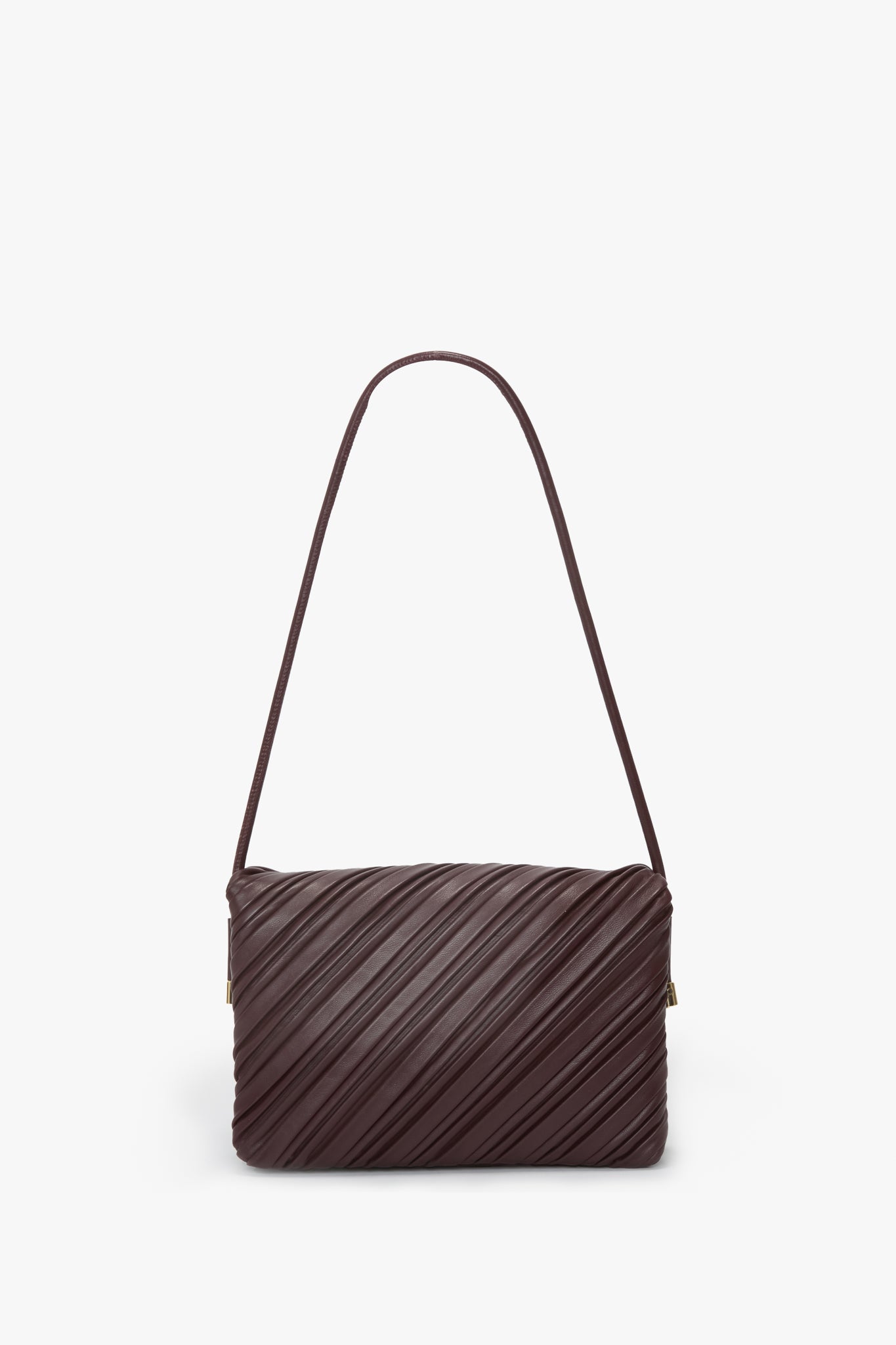 Soft Dorian Bag Burgundy Pleated Nappa