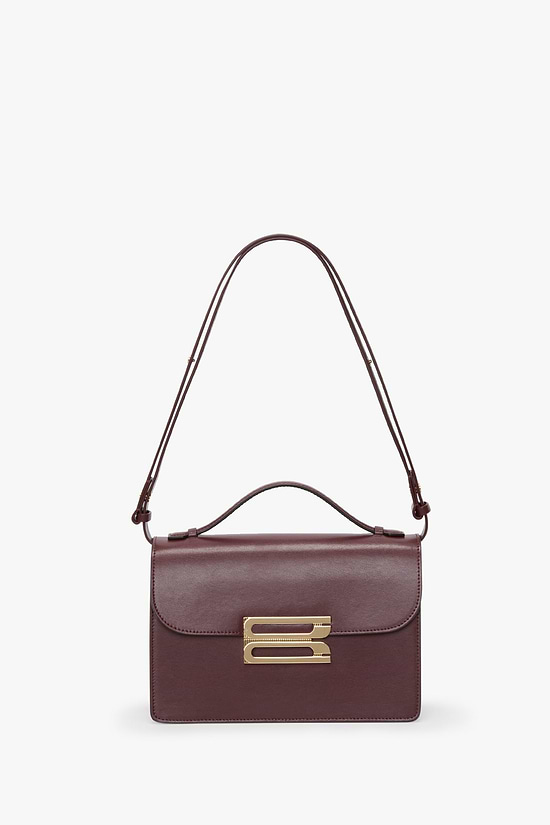 Dorian Bag Burgundy Shiny Calf Leather