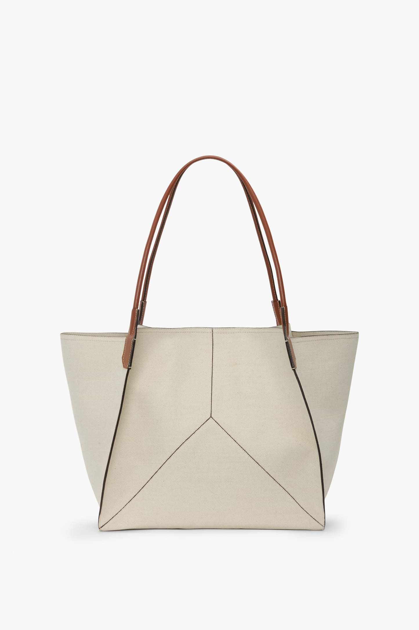 Victoria Tote Large Natural Canvas