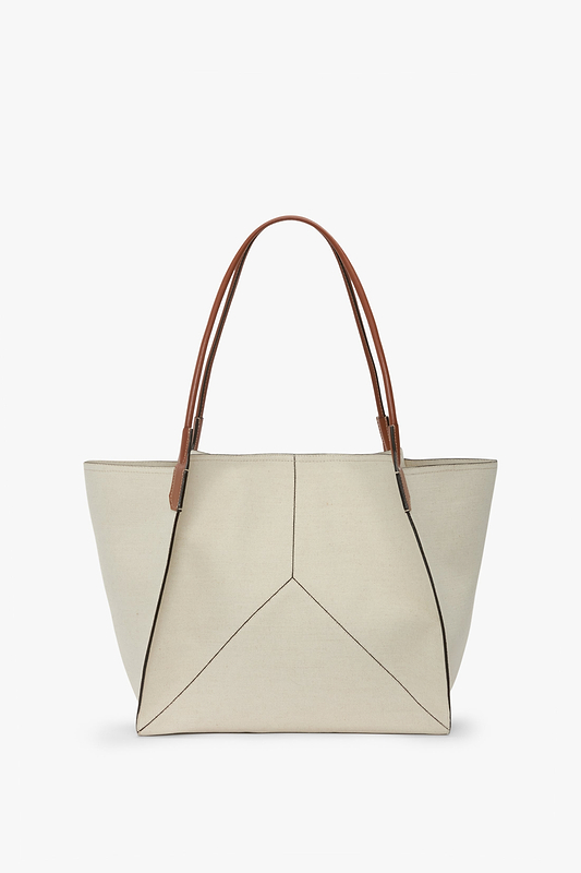 Victoria Tote Large Natural Canvas