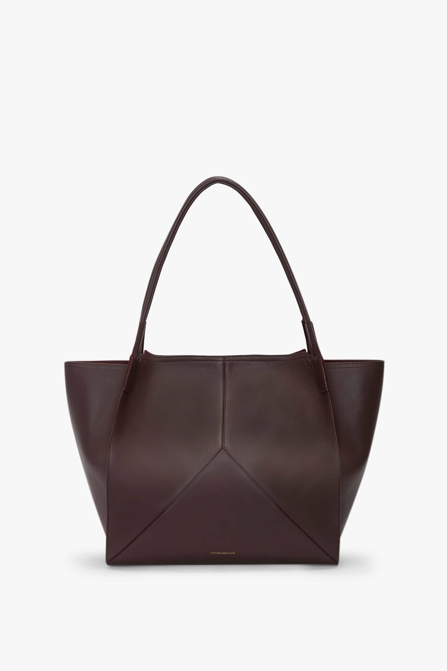 Victoria Tote Large Burgundy Soft Calf Leather