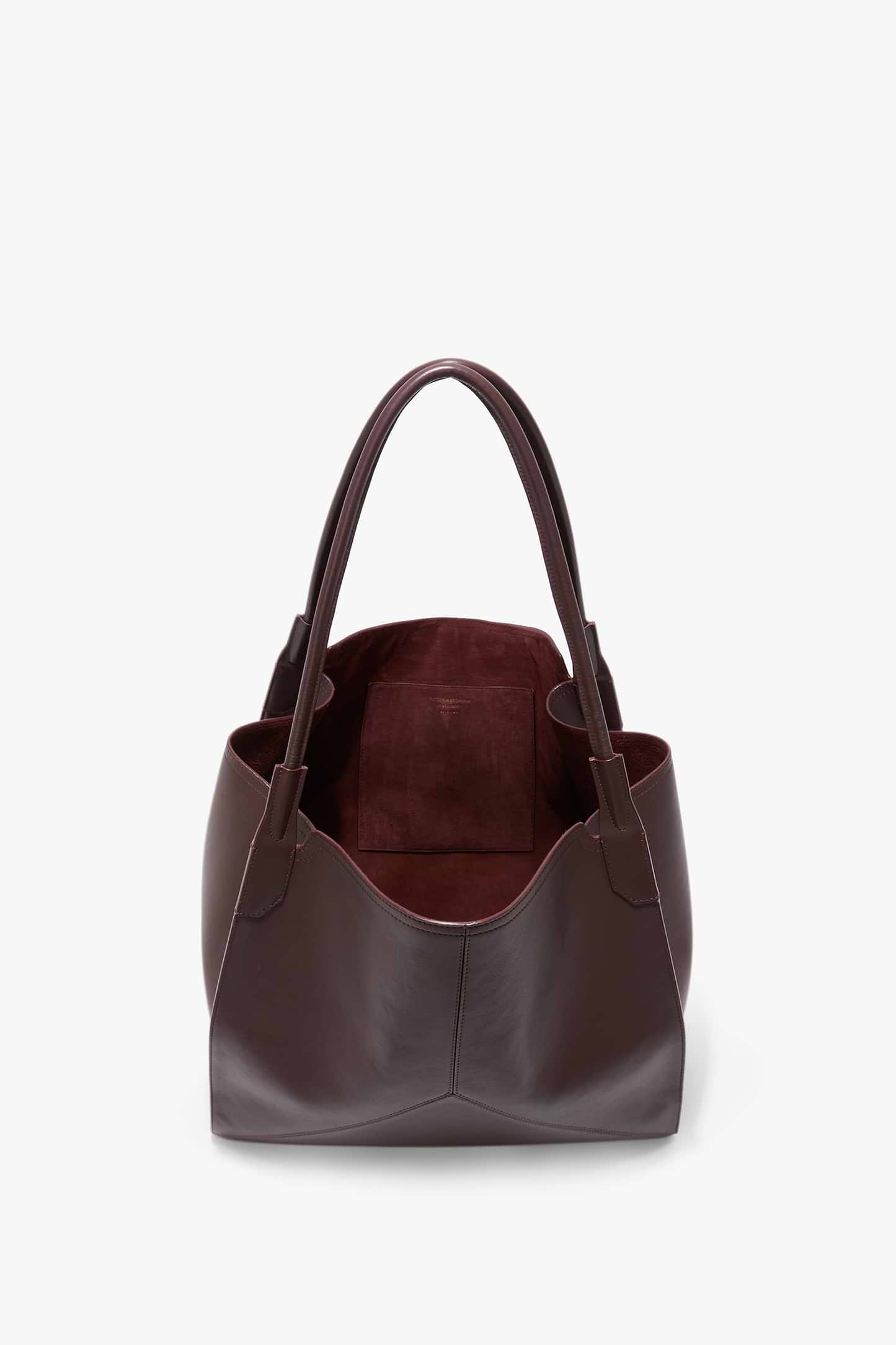 Victoria Tote Large Burgundy Soft Calf Leather