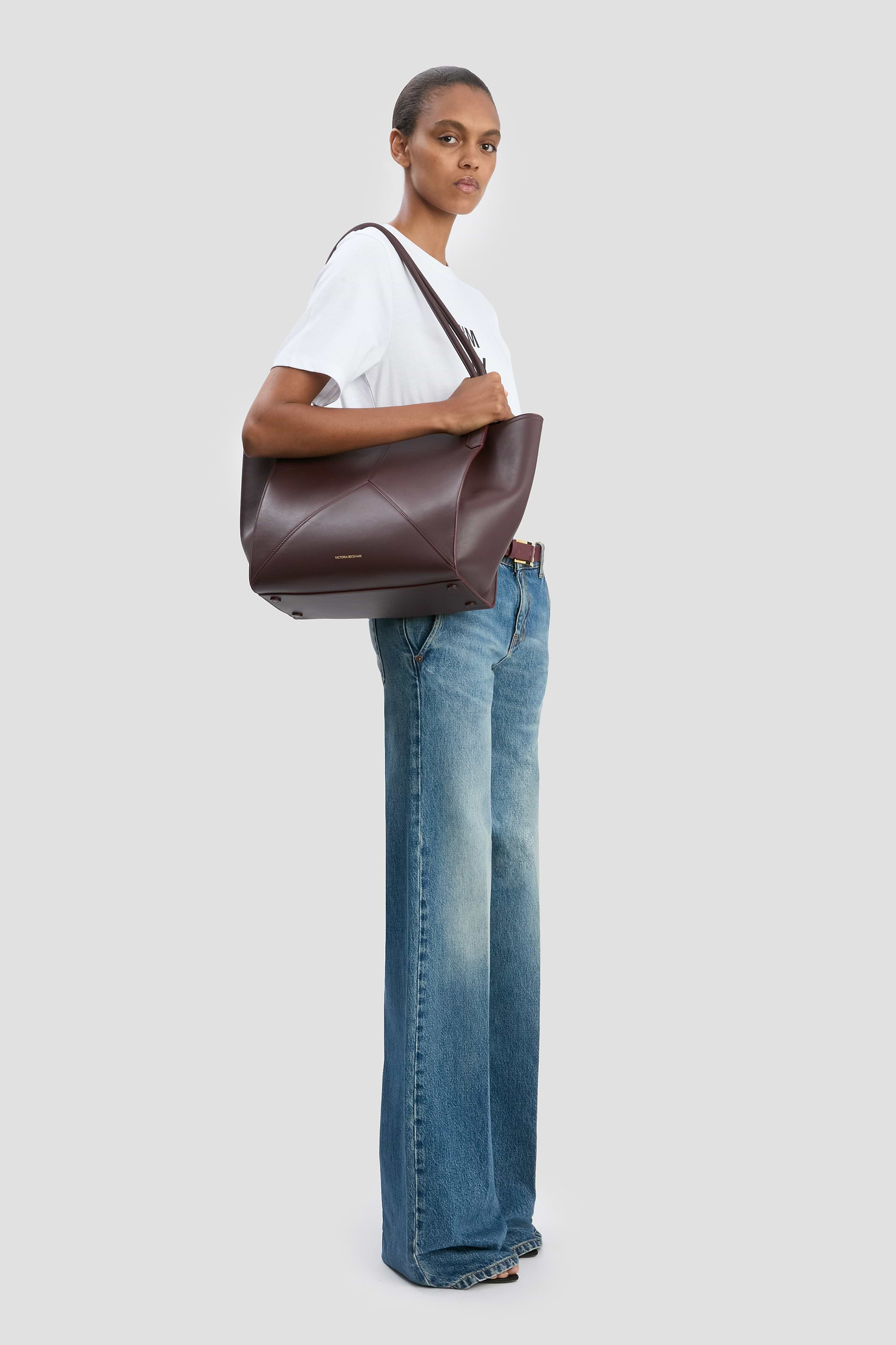 Victoria Tote Burgundy Soft Calf Leather