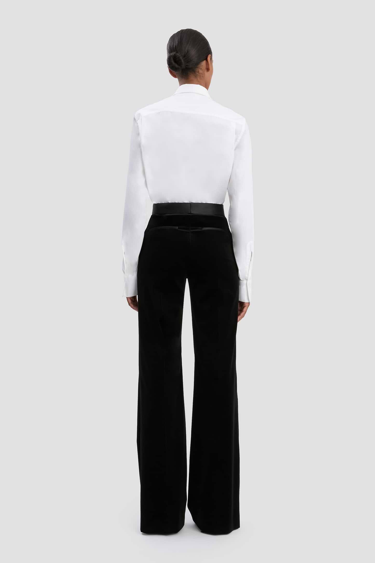 Alina Trouser In Black Velvet