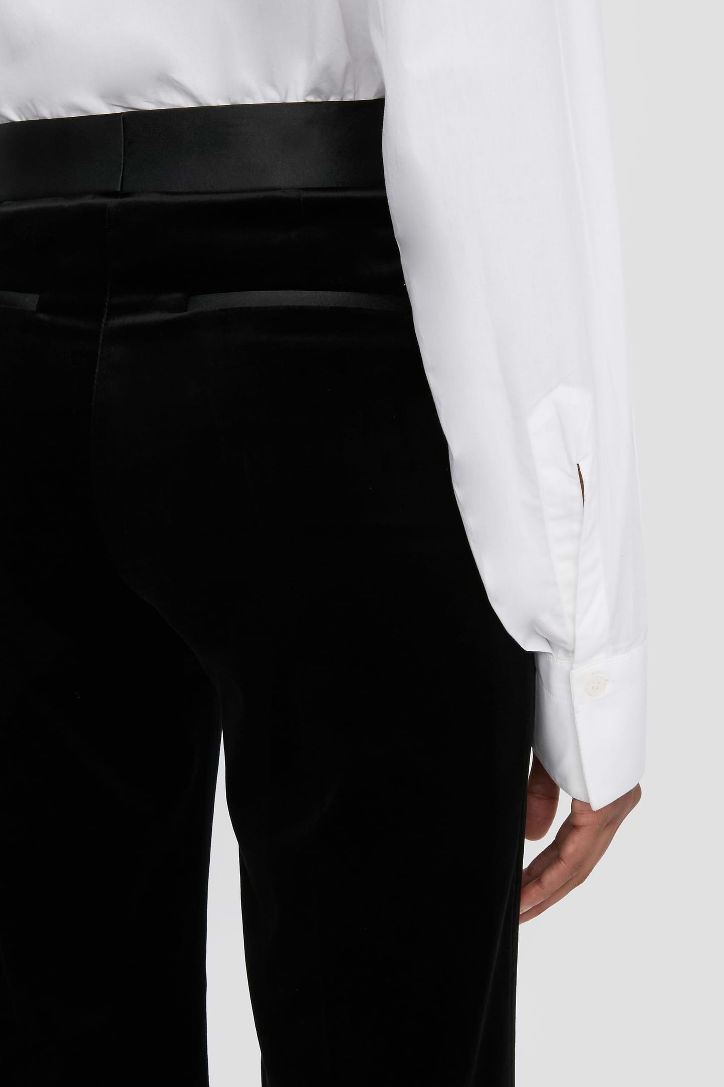 Alina Trouser In Black Velvet