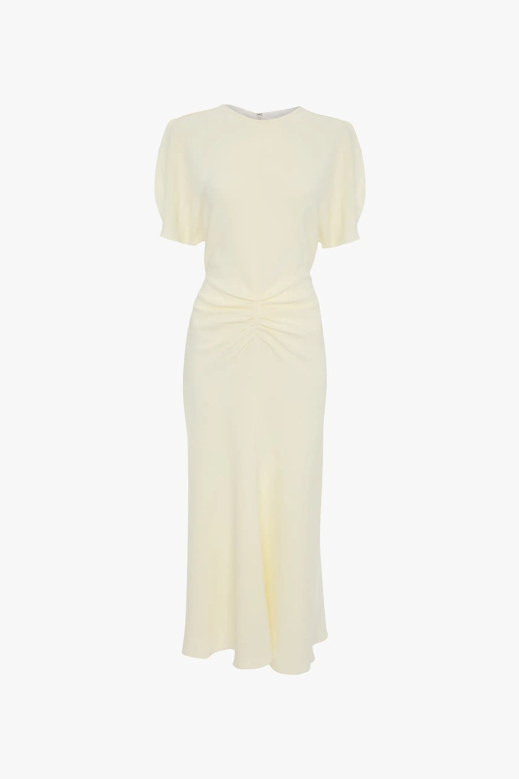 Bela Midi Dress In Bright Ivory