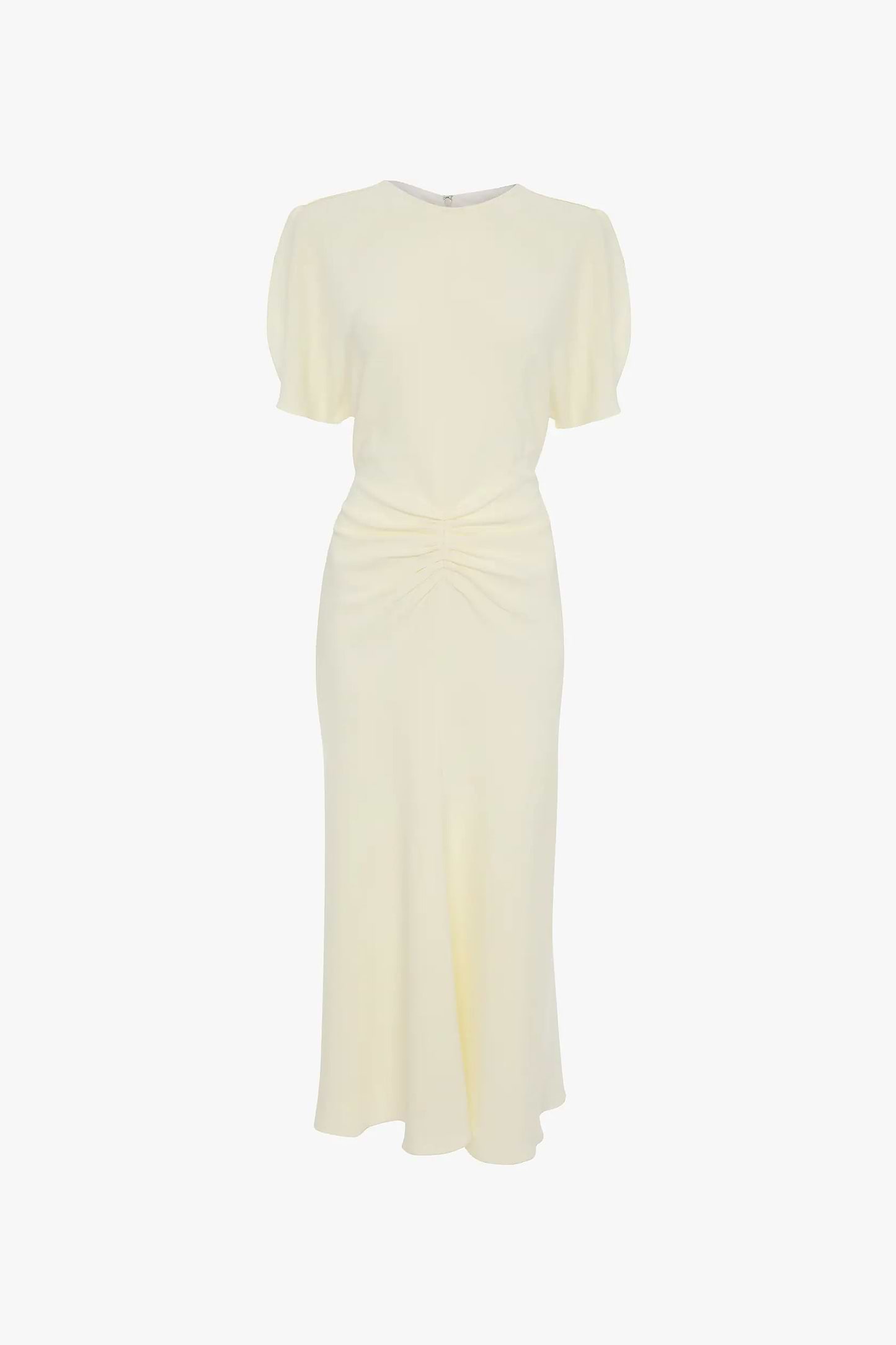 Bela Midi Dress In Bright Ivory