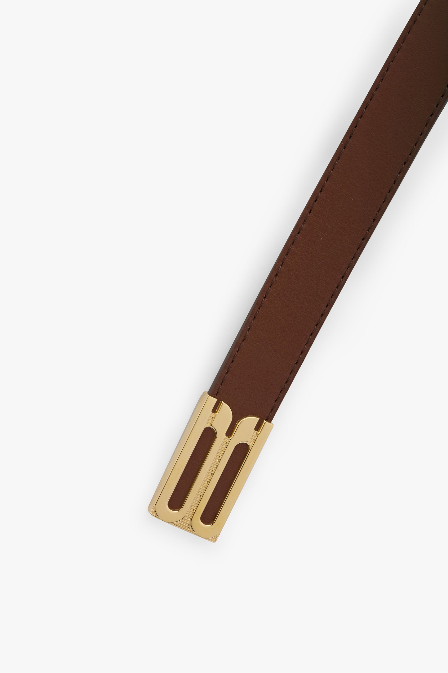 Dorian B Finite Belt 20mm Dark Tan Soft Calf Leather