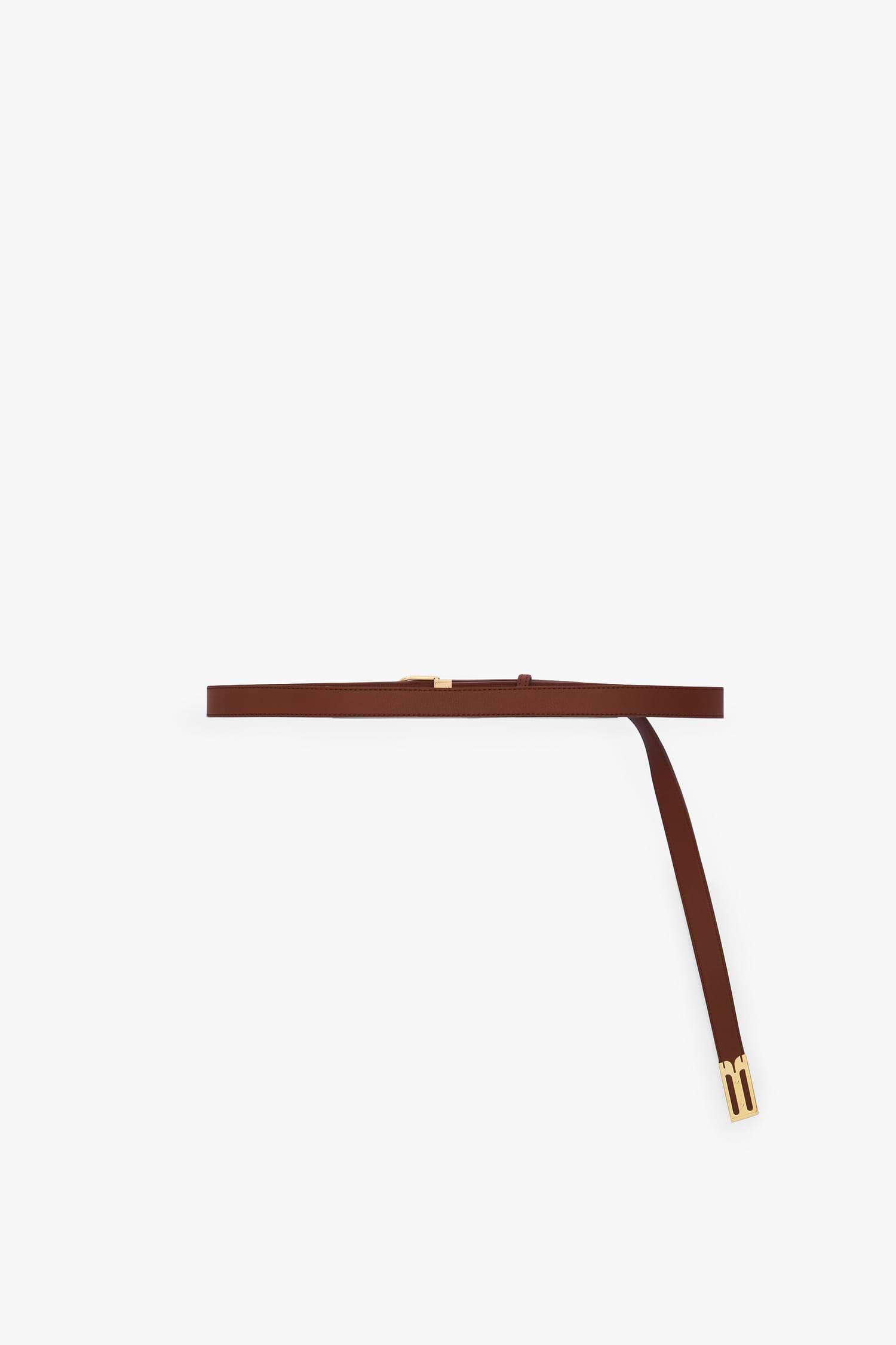 Dorian B Finite Belt 20mm Dark Tan Soft Calf Leather