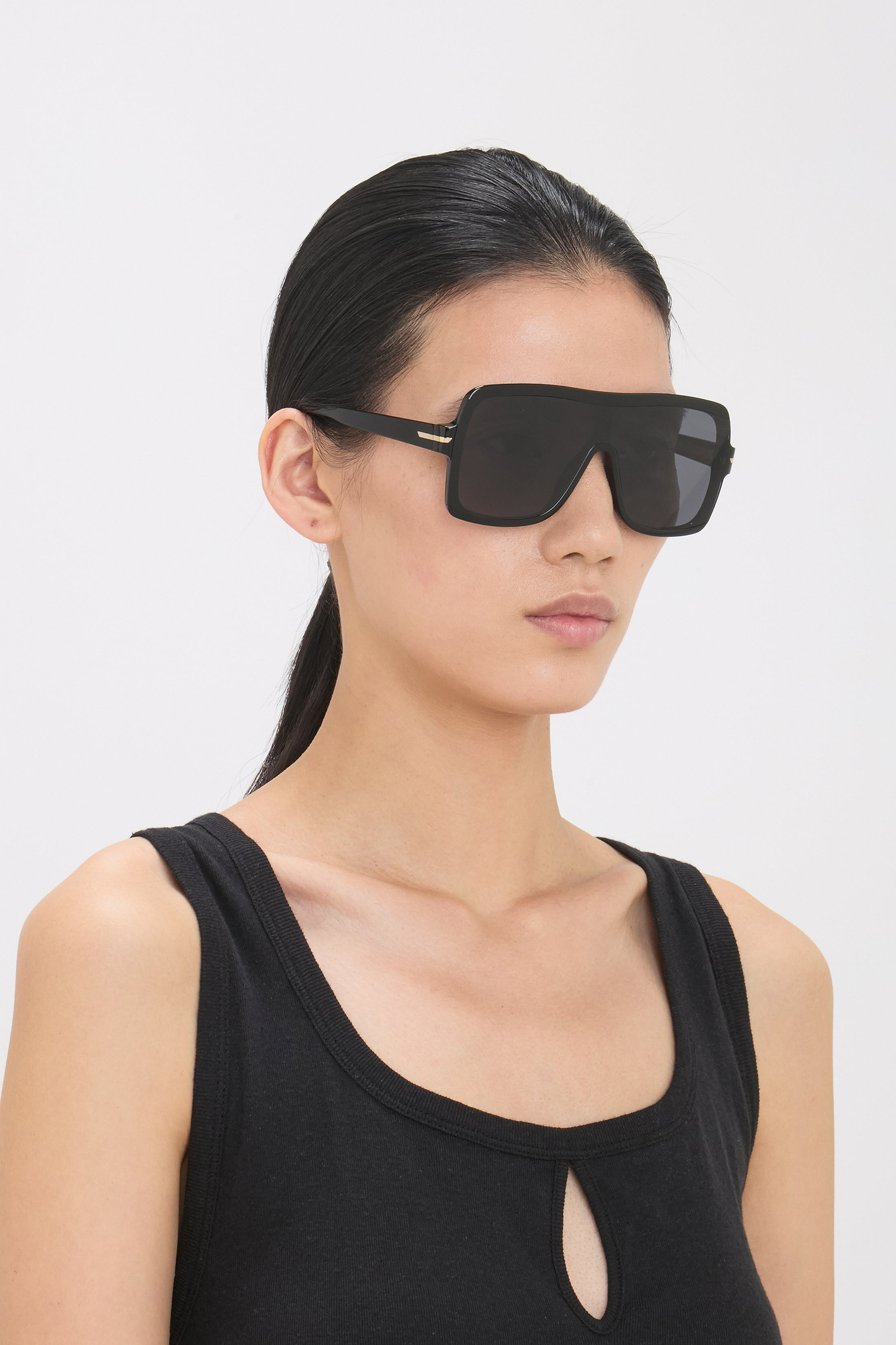 Layered Mask Frame In Black