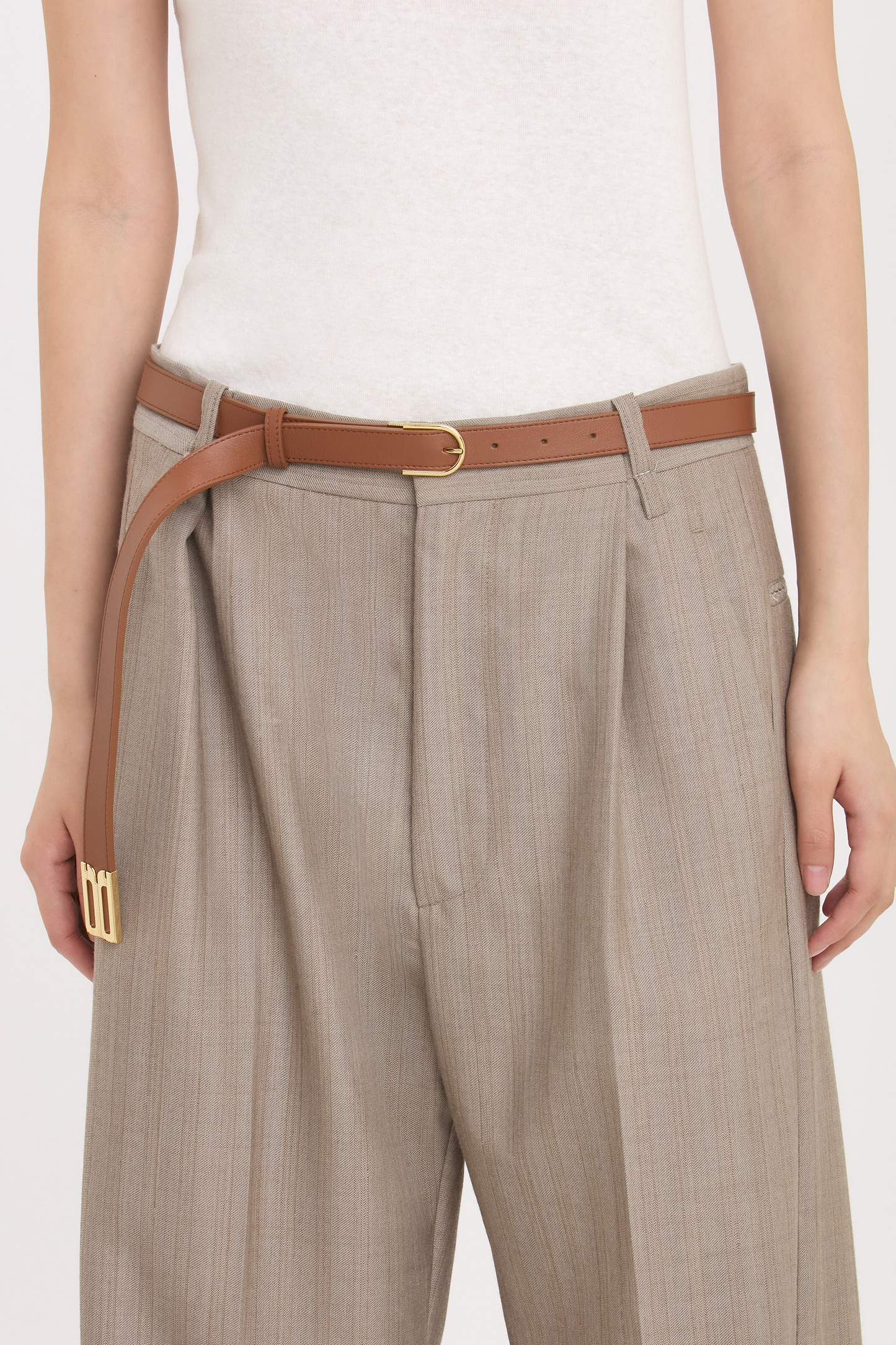 Dorian B Finite Belt 20mm Dark Tan Soft Calf Leather