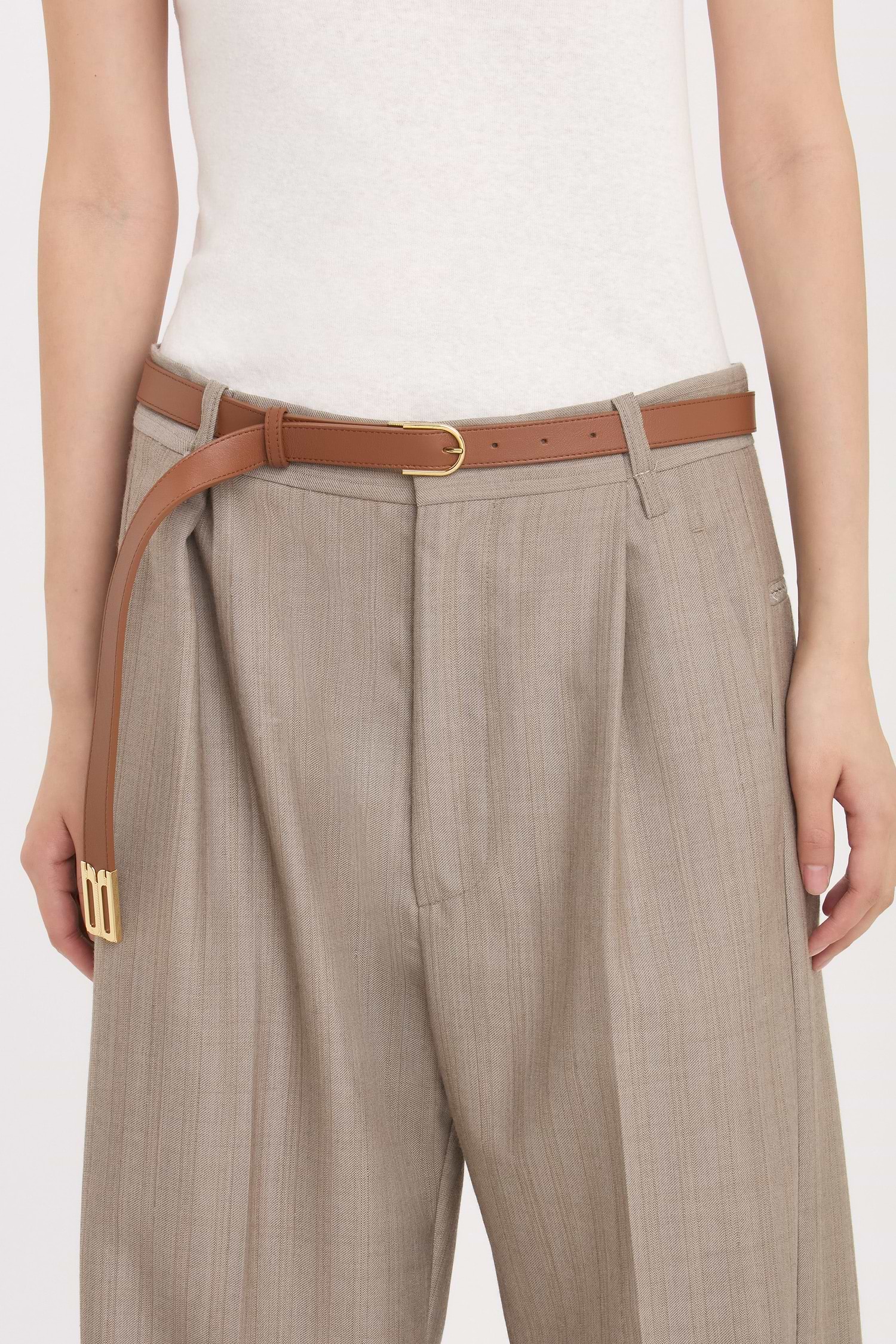 Dorian B Finite Belt 20mm Dark Tan Soft Calf Leather
