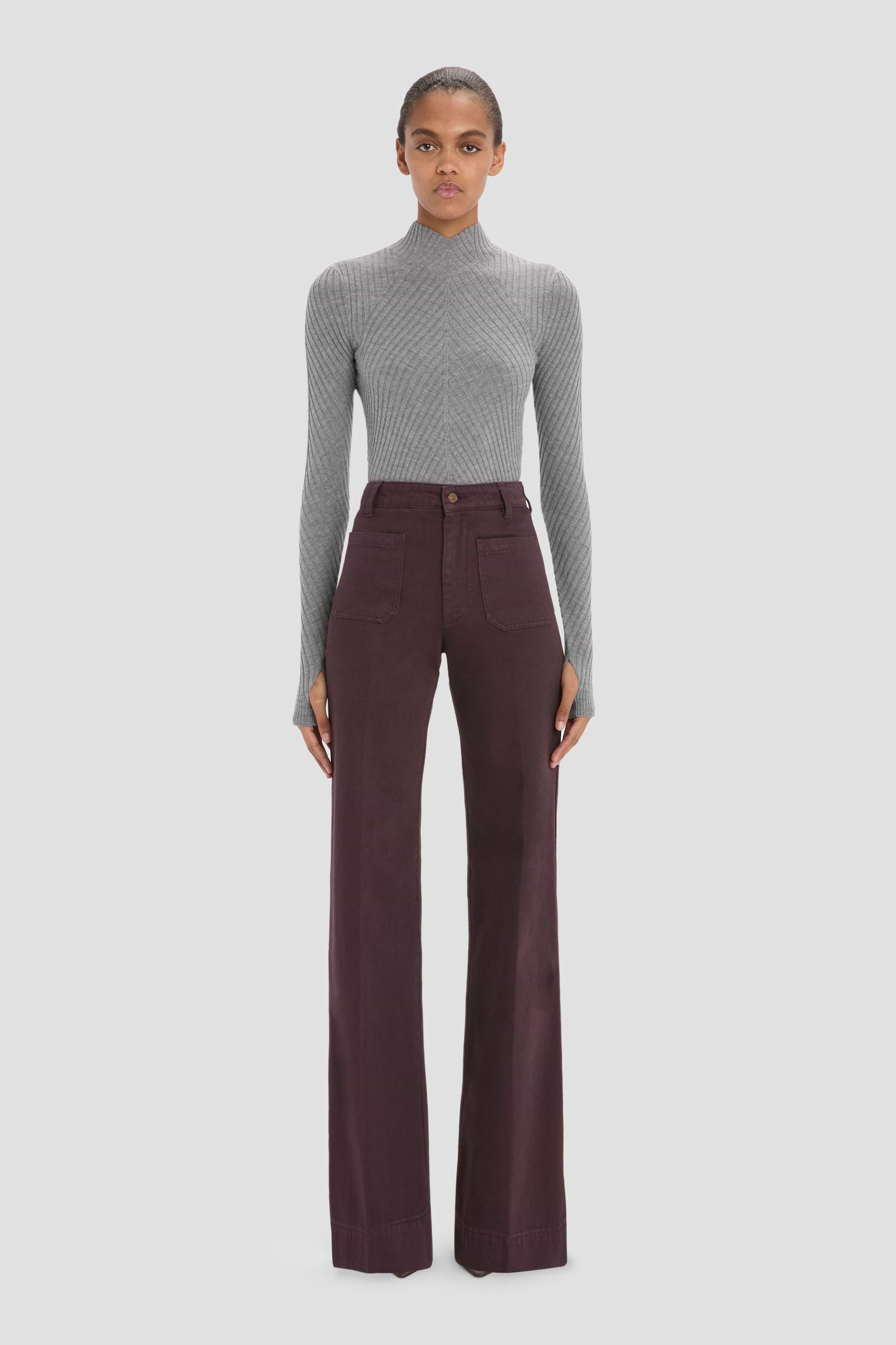 Alina Jean In Dark Burgundy