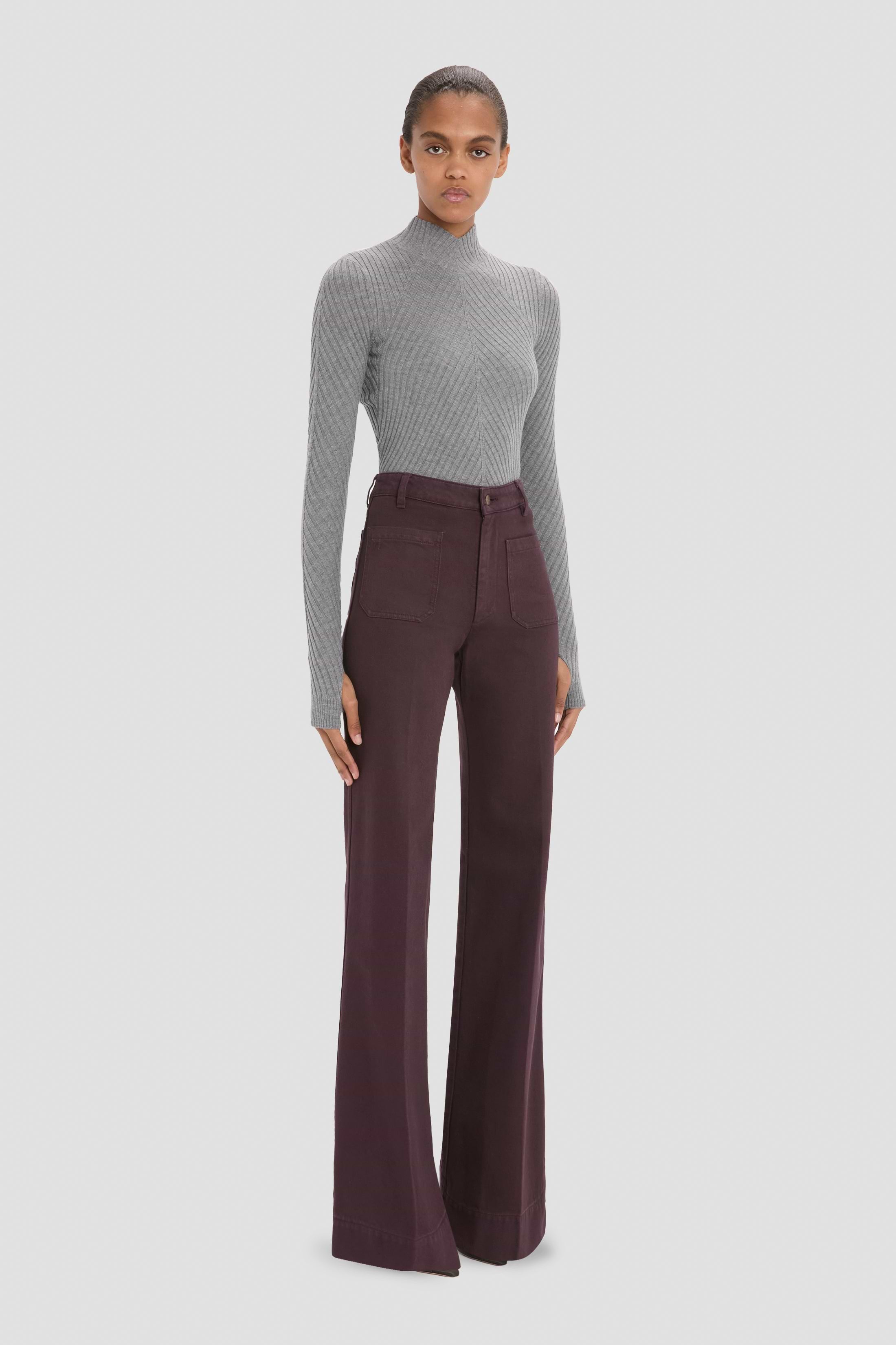 Alina Jean In Dark Burgundy