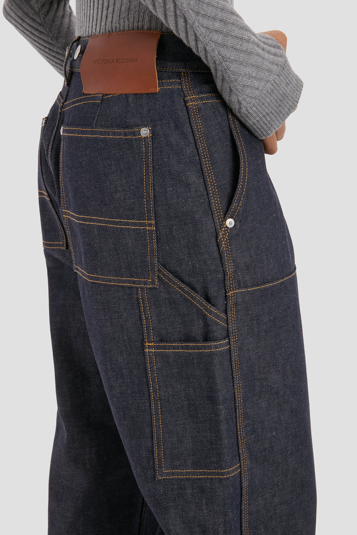 Panelled Jean In Indigo