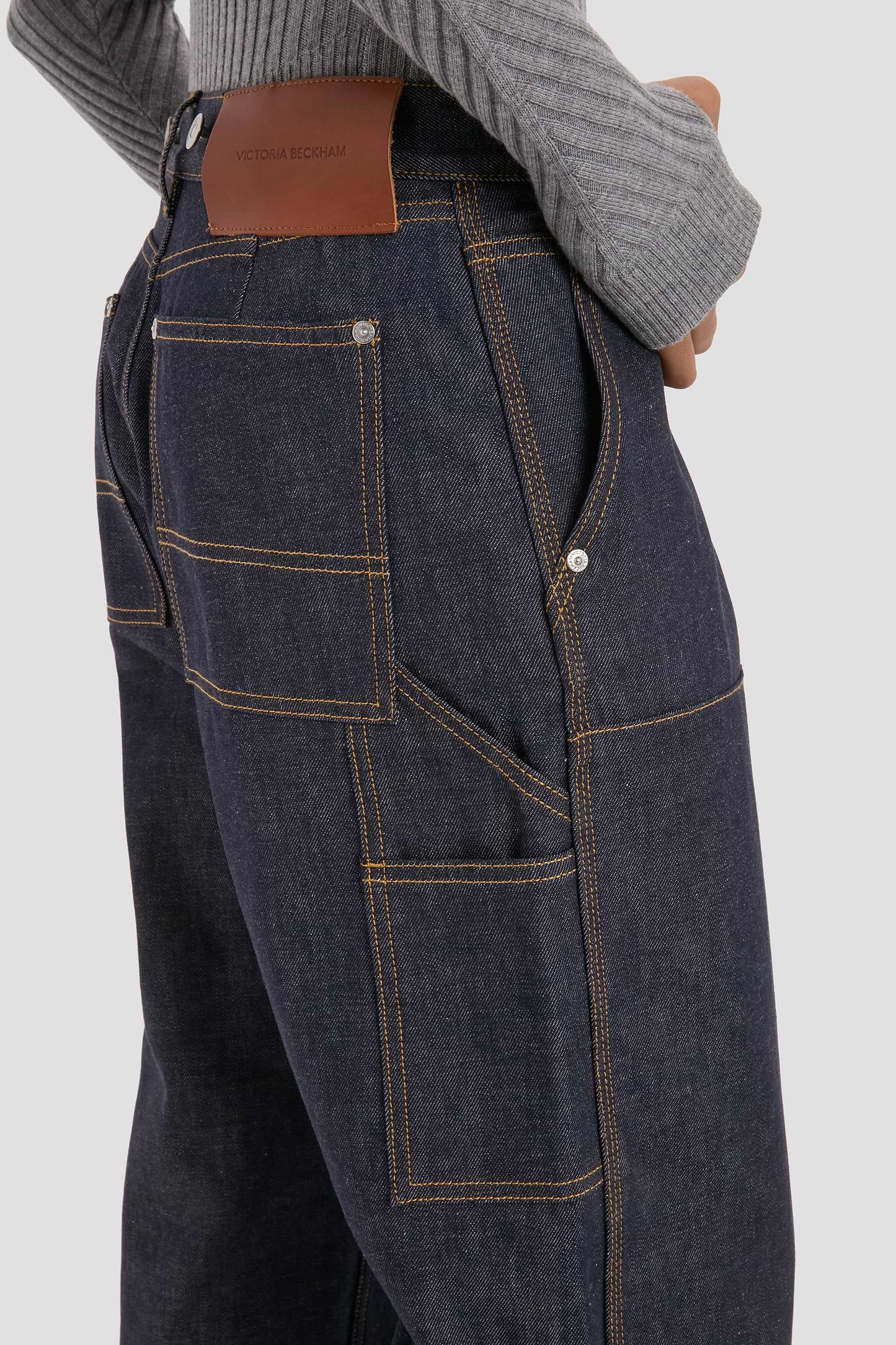 Panelled Jean In Indigo